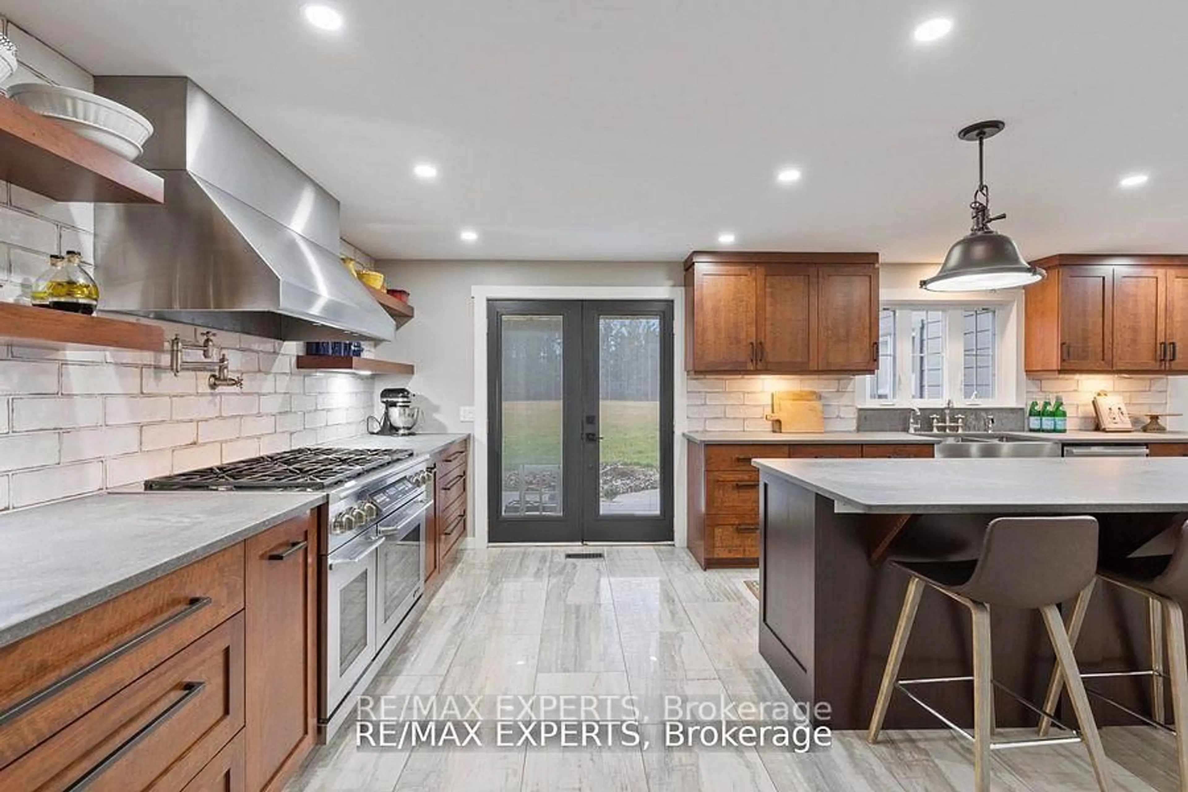 Contemporary kitchen, ceramic/tile floor for 1960 West River Rd, Cambridge Ontario N1R 5S5