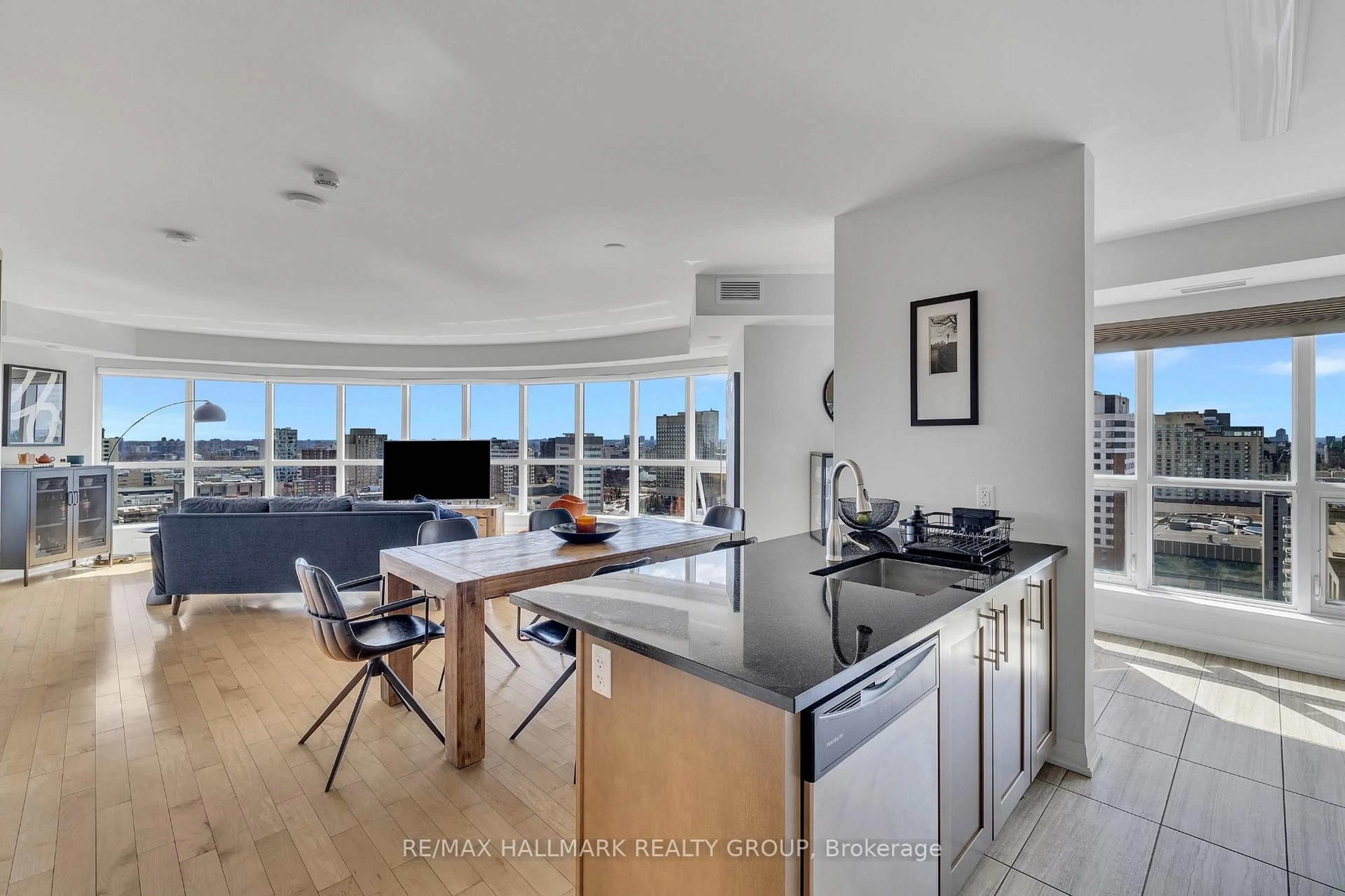 Open concept kitchen, unknown for 195 Besserer St #2301, Ottawa Ontario K1N 0B6