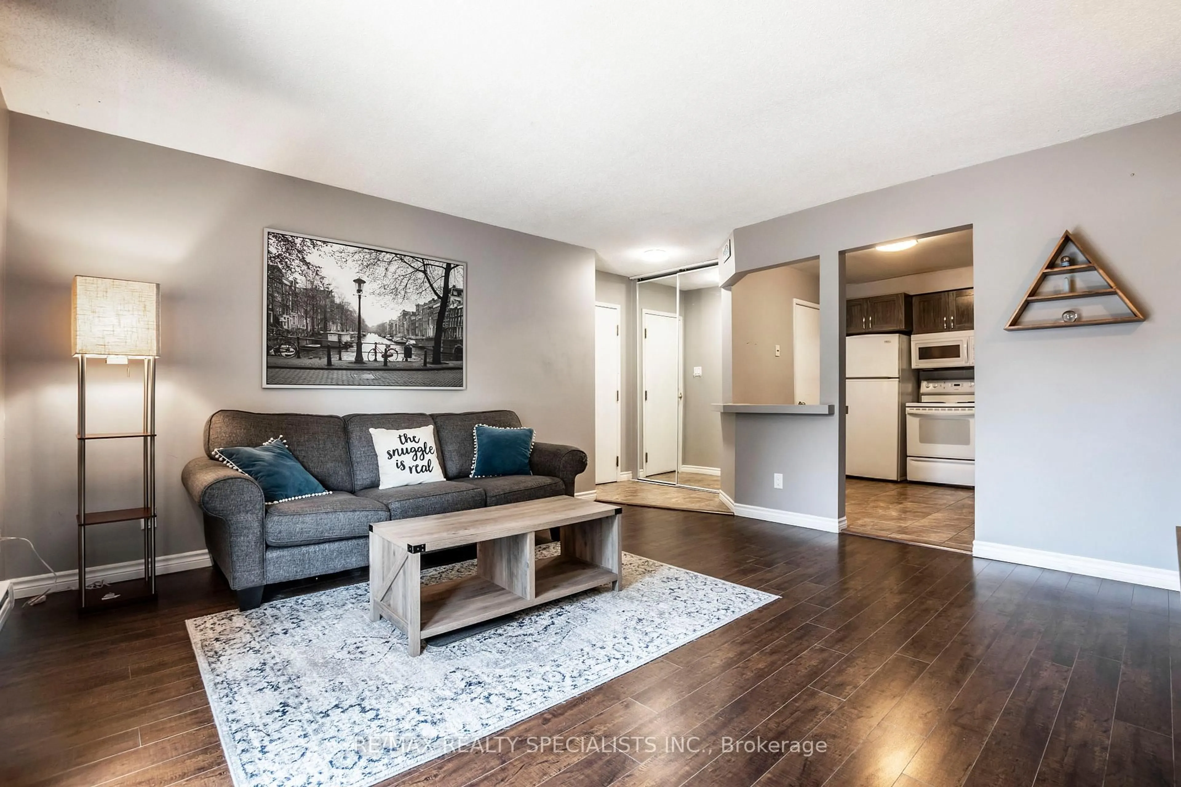 Living room with furniture, unknown for 565 Greenfield Ave #410, Kitchener Ontario N2C 2P4