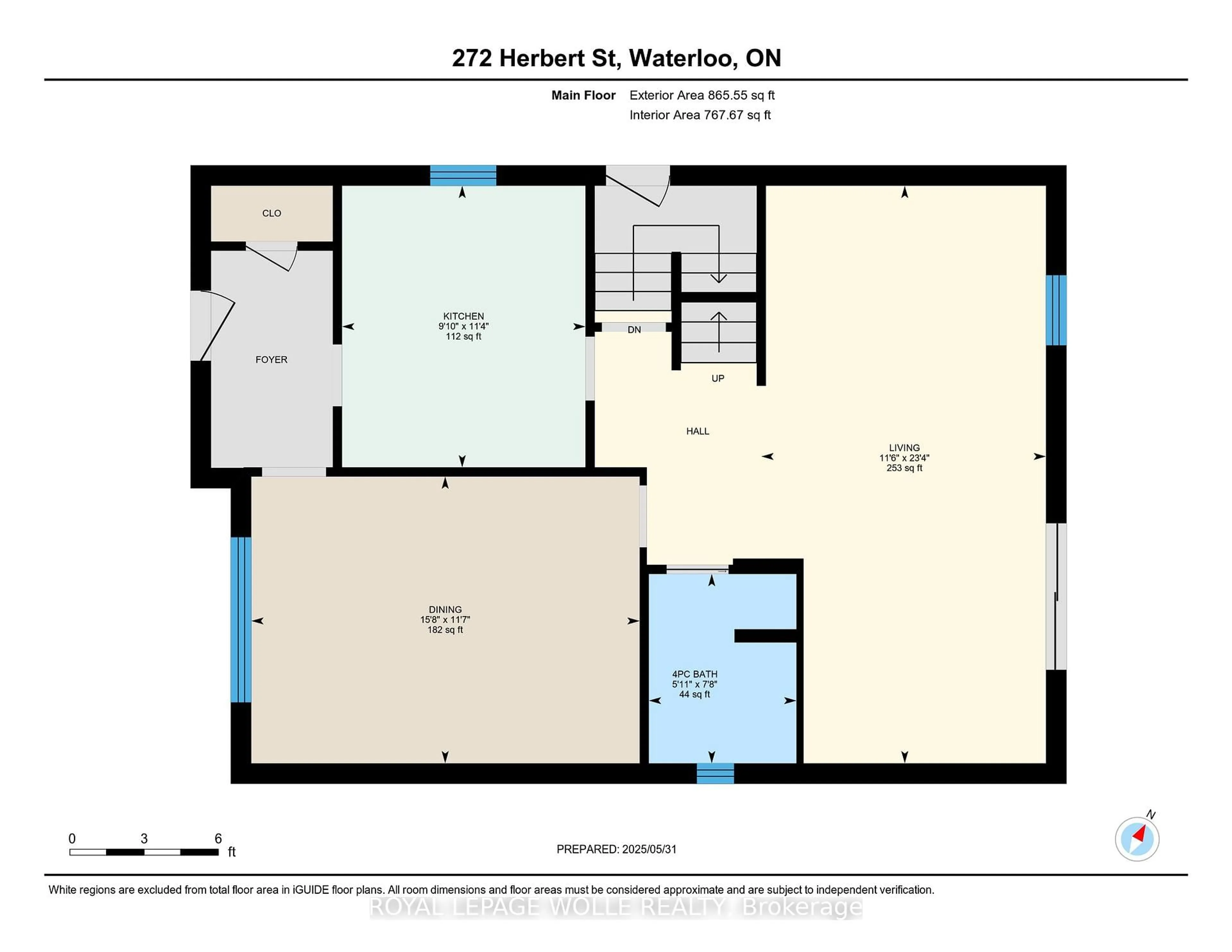 Floor plan for 272 Herbert St, Waterloo Ontario N2J 1V4