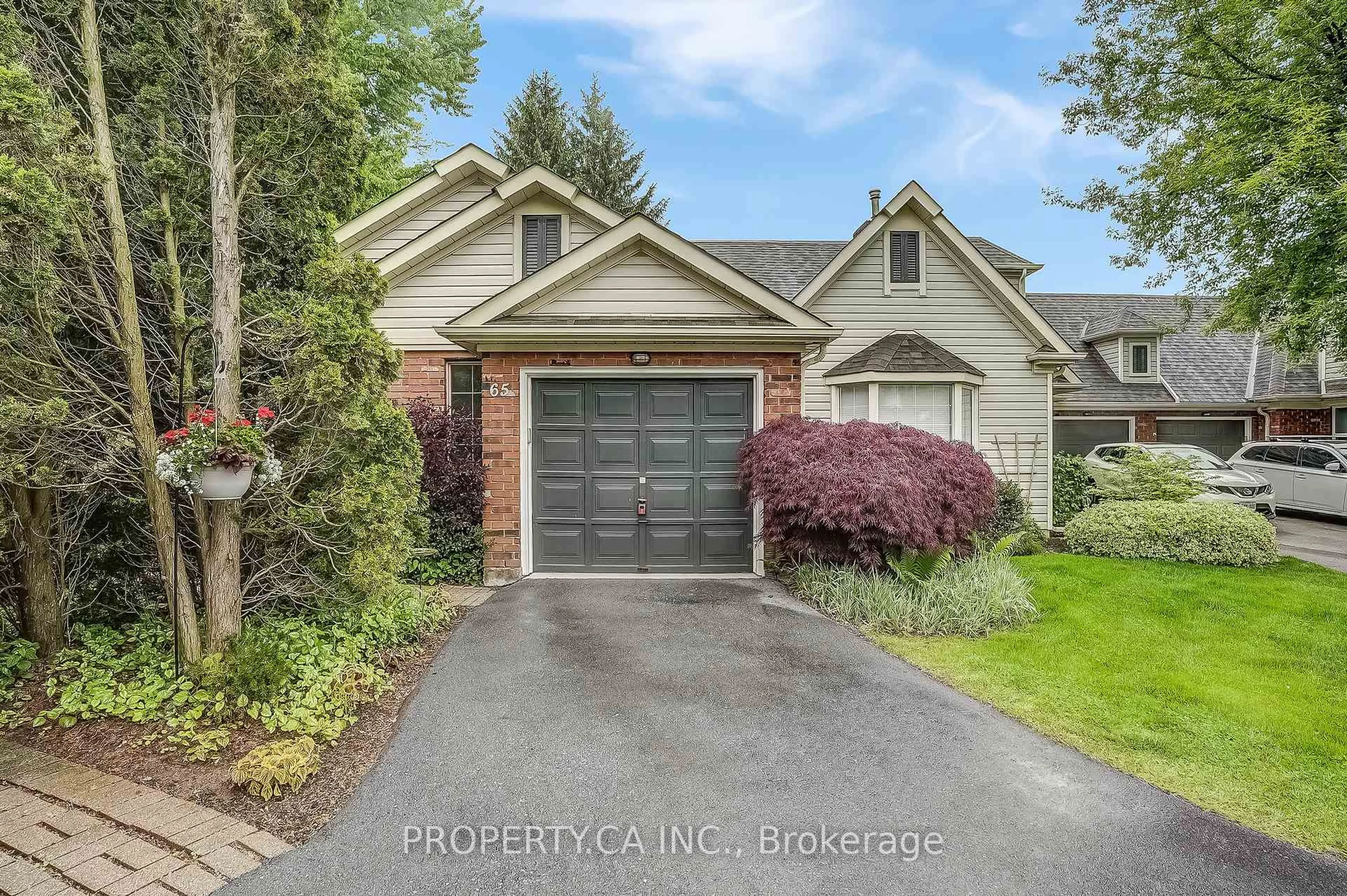 Home with brick exterior material, street for 175 Fiddlers Green Rd ##65, Hamilton Ontario L9G 4X7
