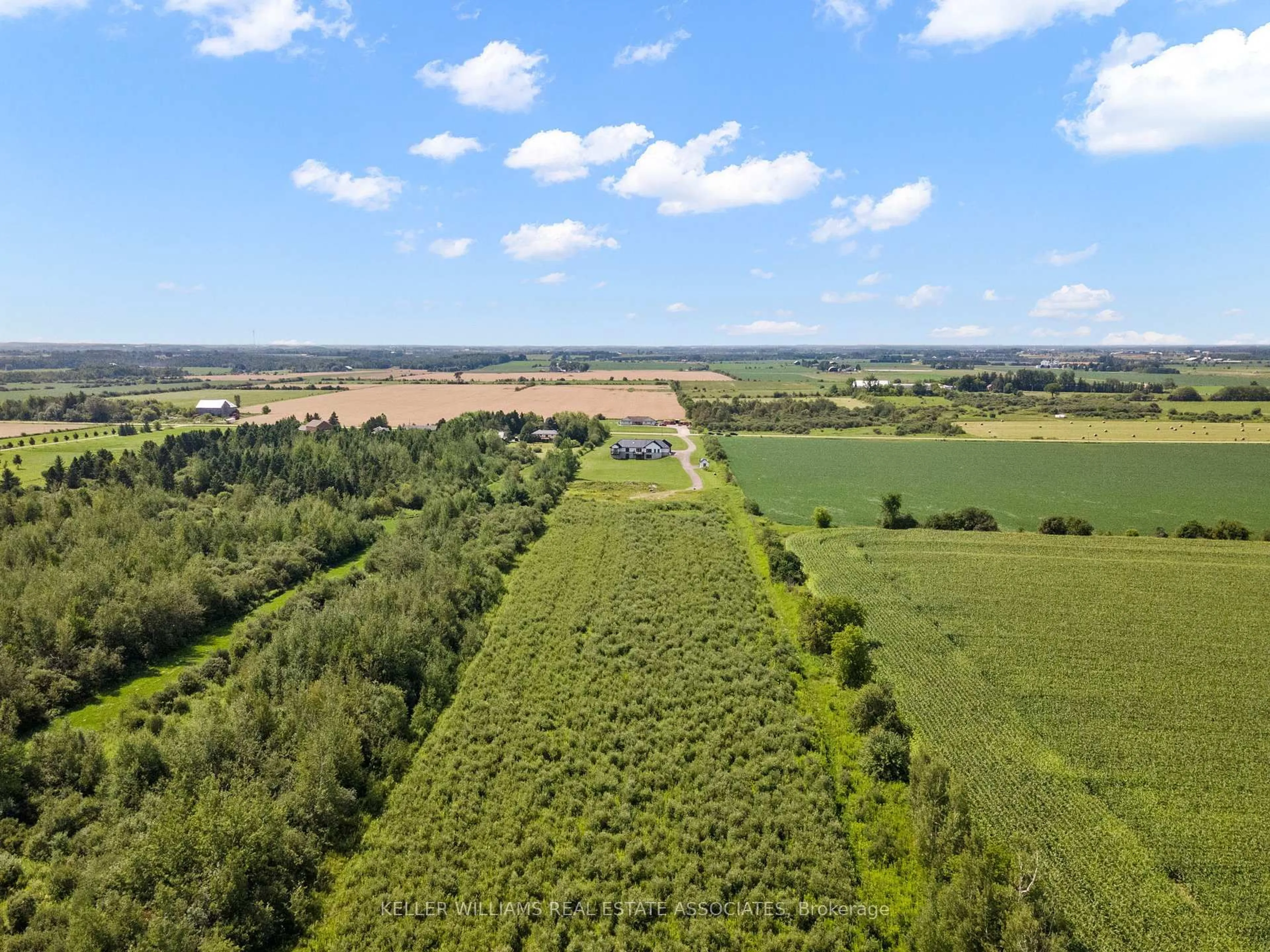 A pic from outside/outdoor area/front of a property/back of a property/a pic from drone, forest/trees view for 373227 6th Line, Amaranth Ontario L9W 0M4