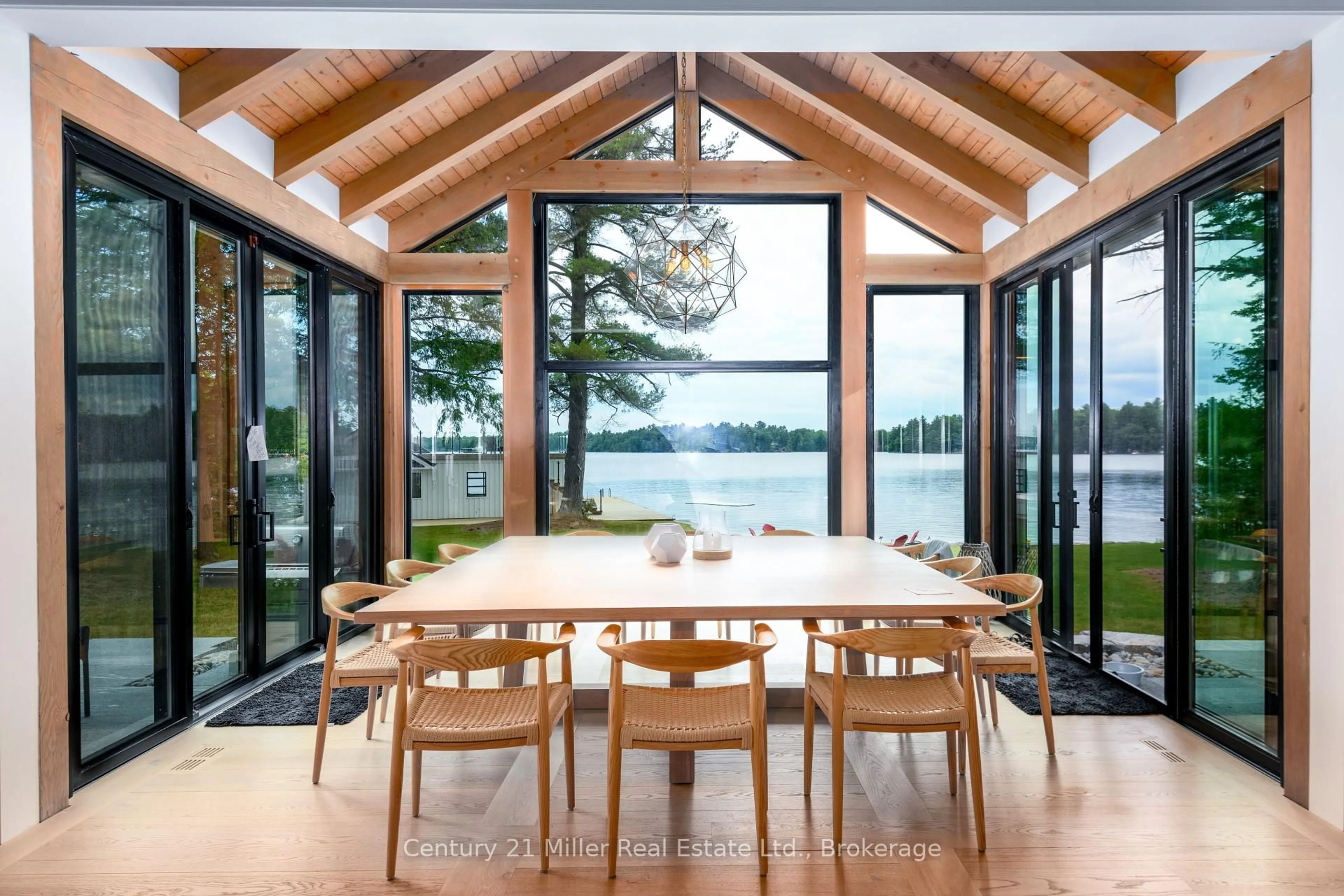 Dining room, wood/laminate floor for 1016 Keeler Rd, Muskoka Lakes Ontario P0C 1M0