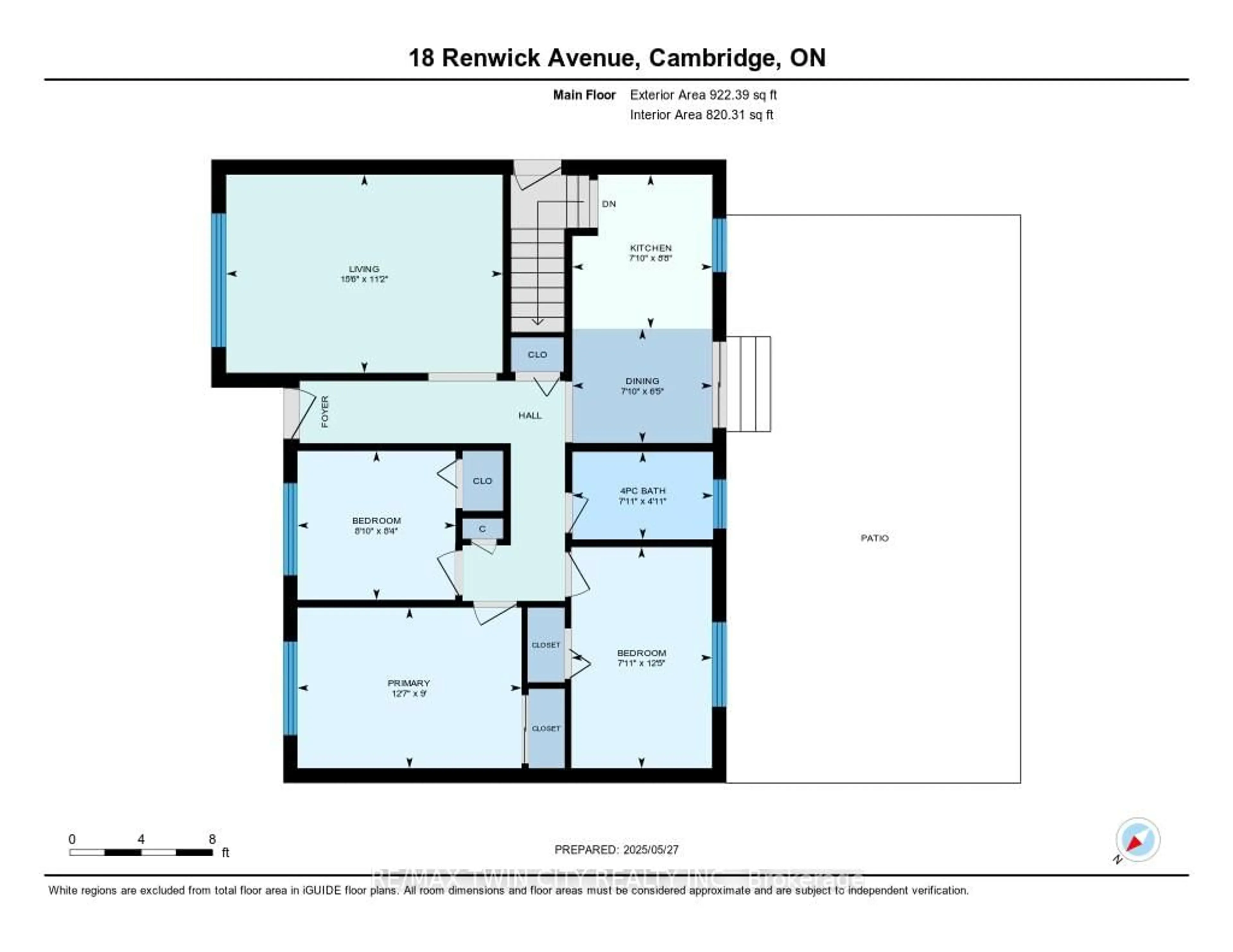 Floor plan for 18 Renwick Ave, Cambridge Ontario N3C 2T6