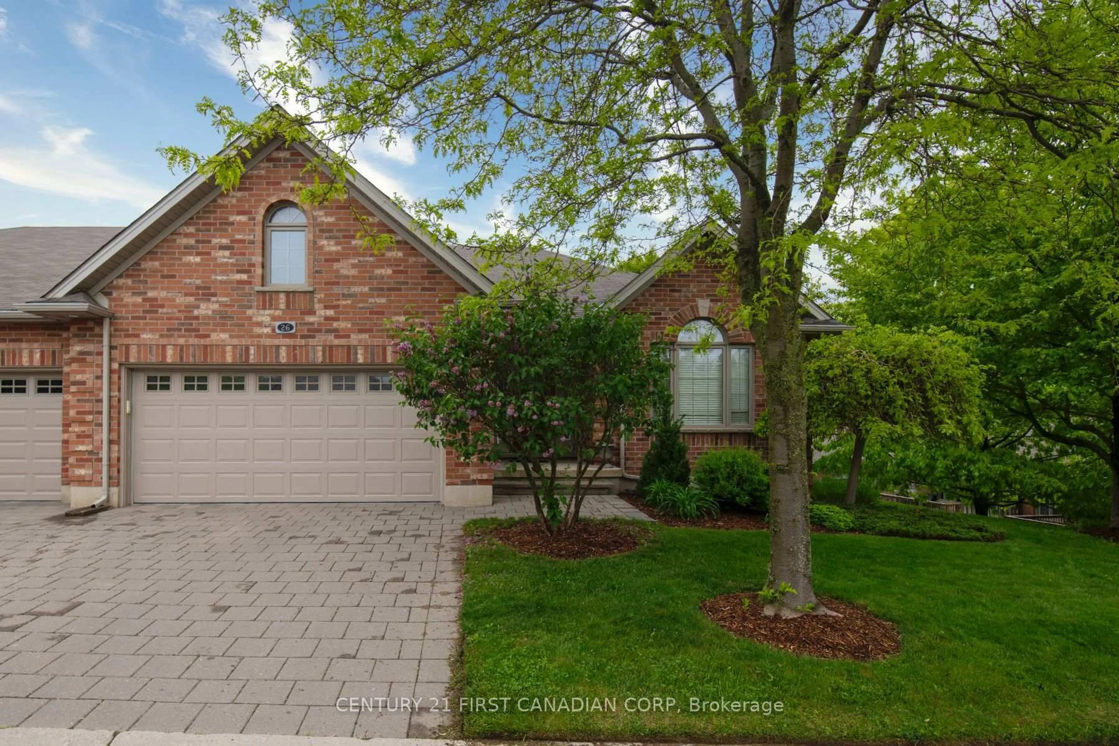 Home with brick exterior material, street for 1502 Warbler Woods Walk #26, London South Ontario N6K 0A7