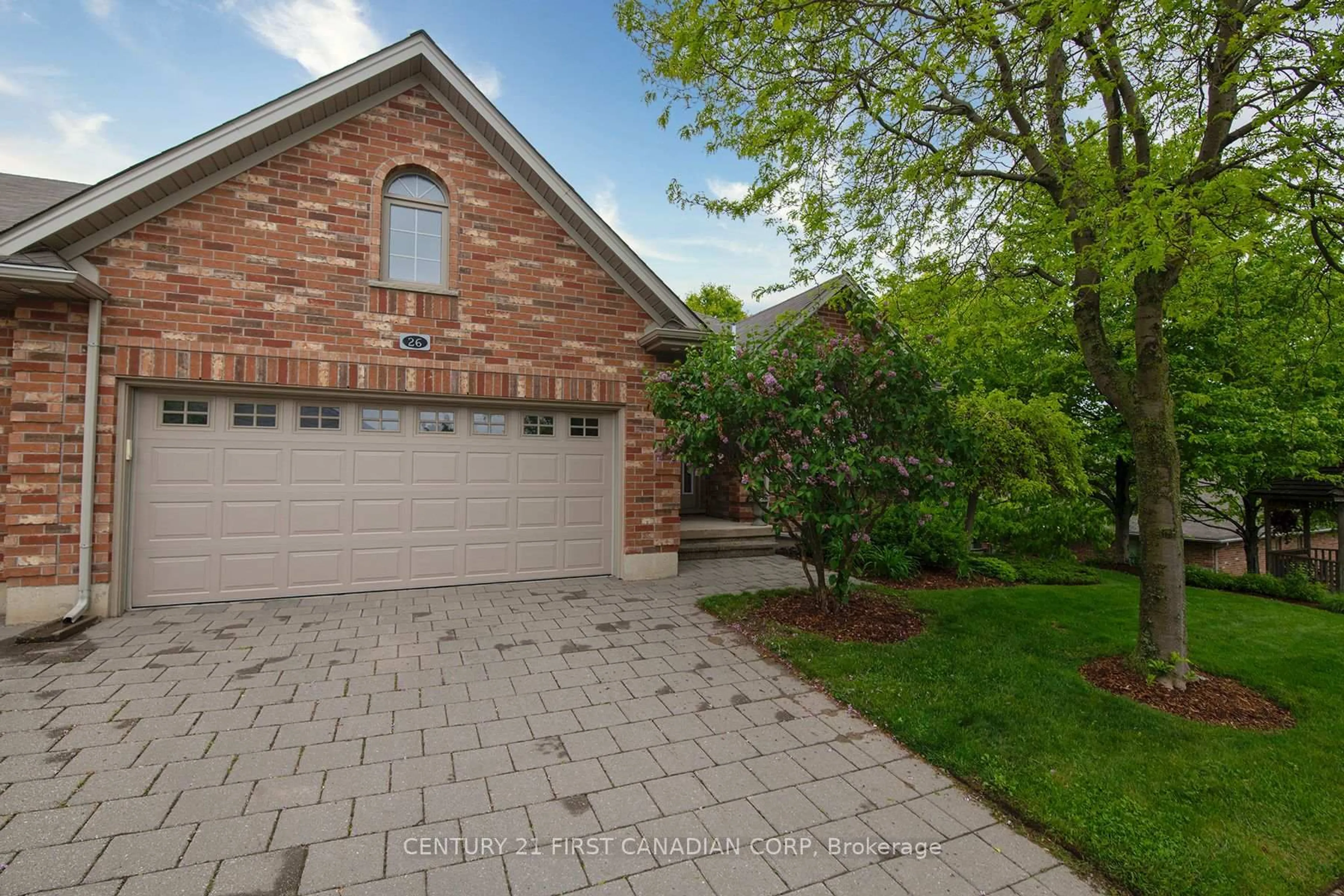 Home with brick exterior material, street for 1502 Warbler Woods Walk #26, London South Ontario N6K 0A7