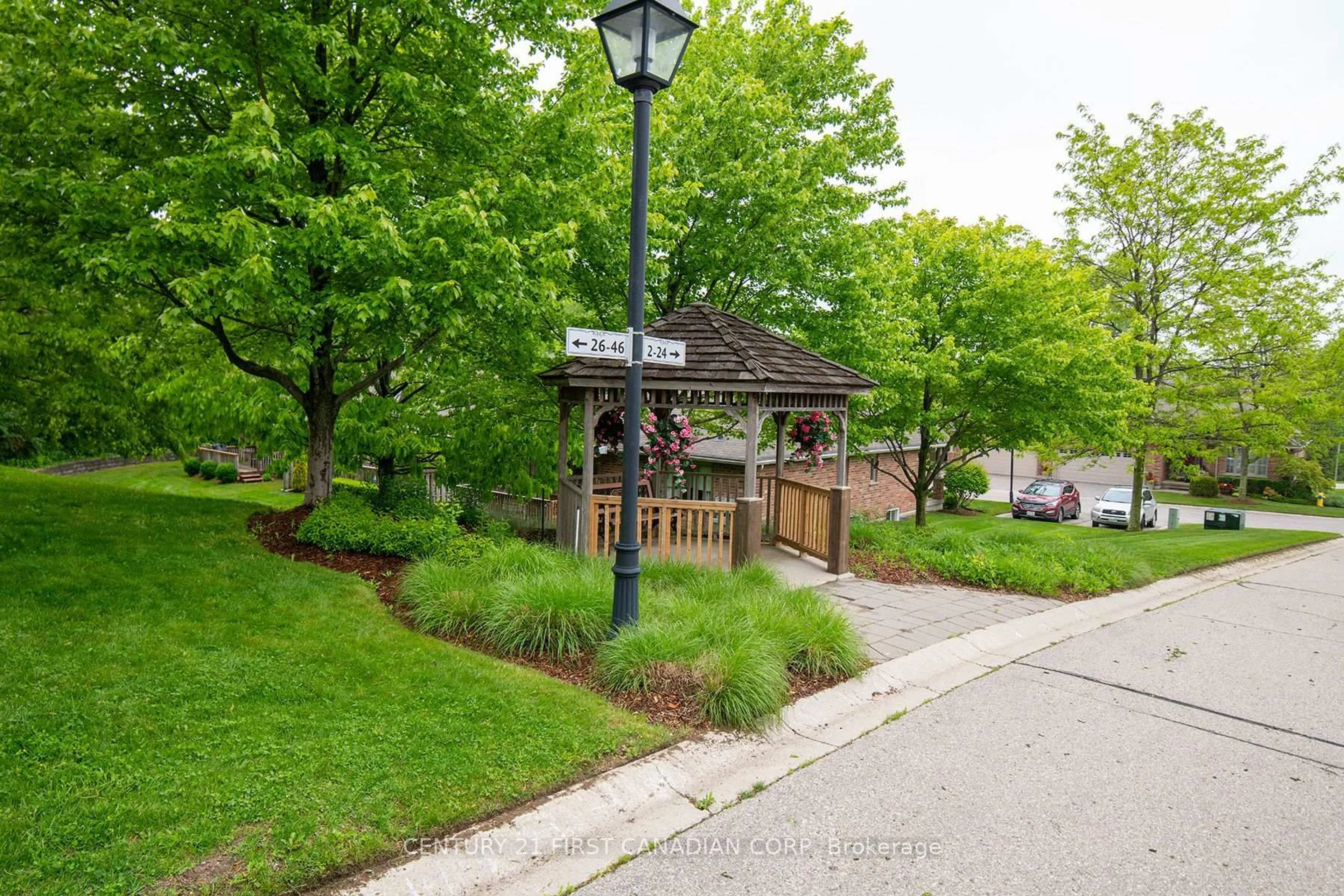 Patio, street for 1502 Warbler Woods Walk #26, London South Ontario N6K 0A7