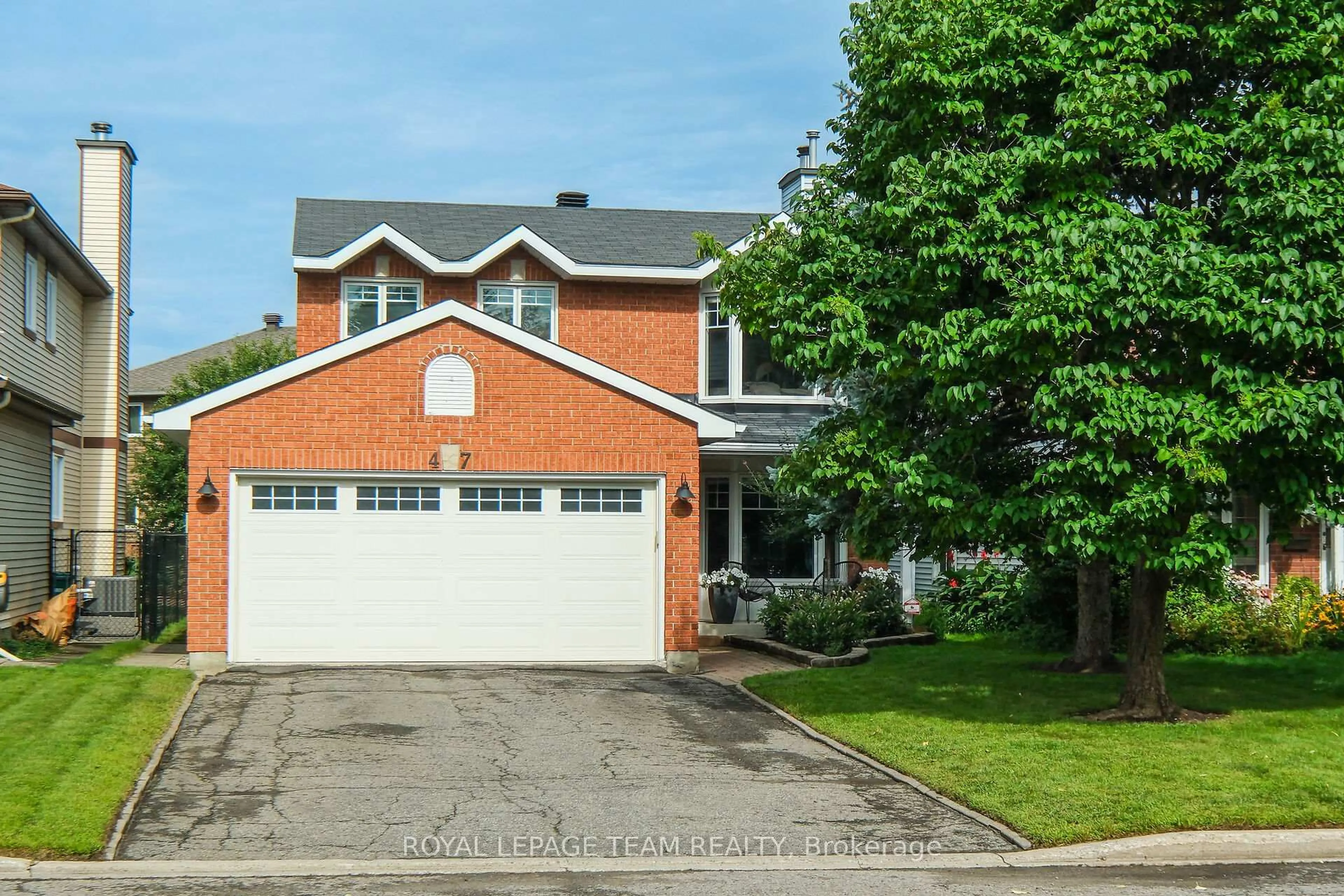 Home with brick exterior material, street for 47 Dossetter Way, Ottawa Ontario K1G 4S9