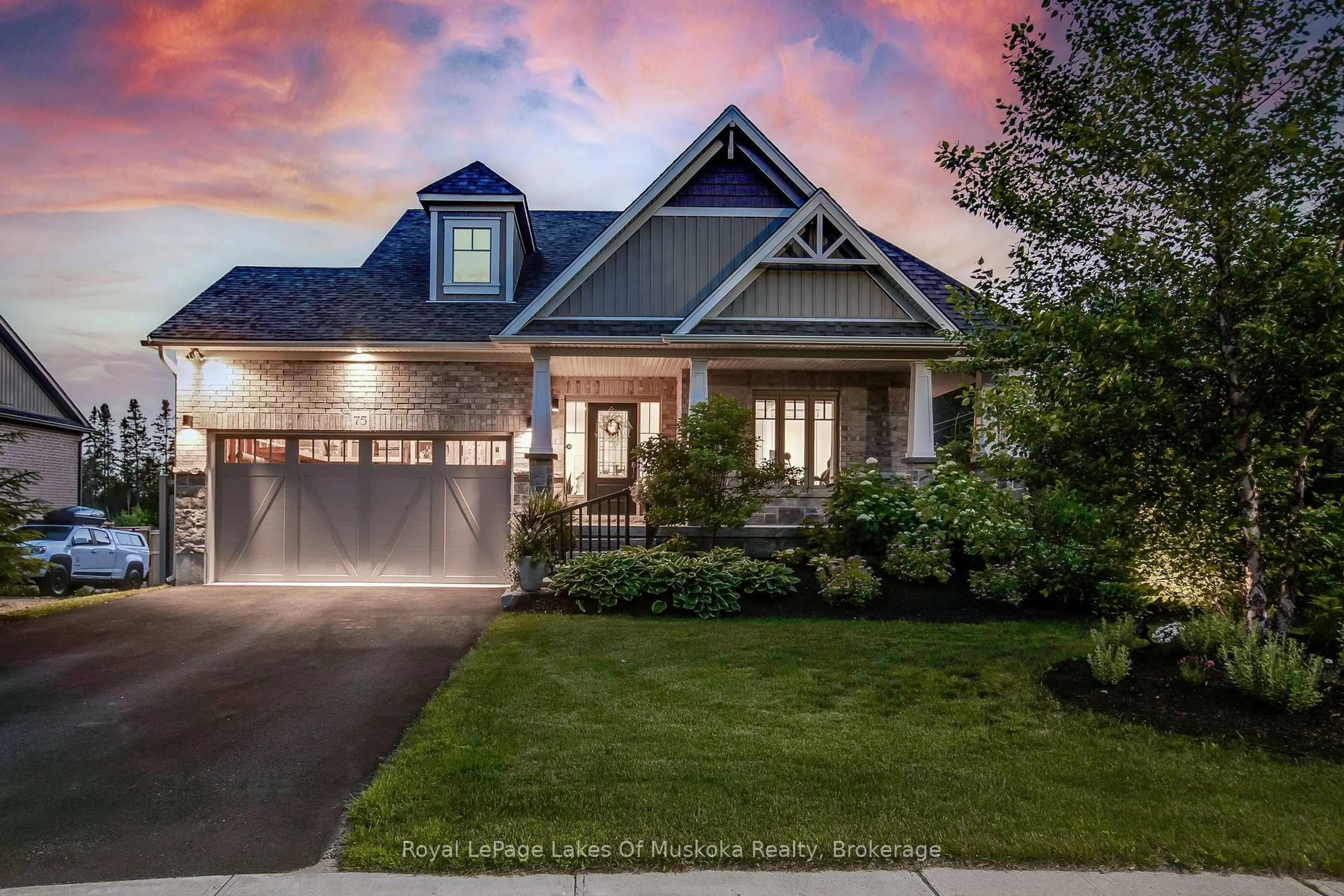 Home with brick exterior material, street for 75 SELKIRK Dr, Huntsville Ontario P1H 0C6