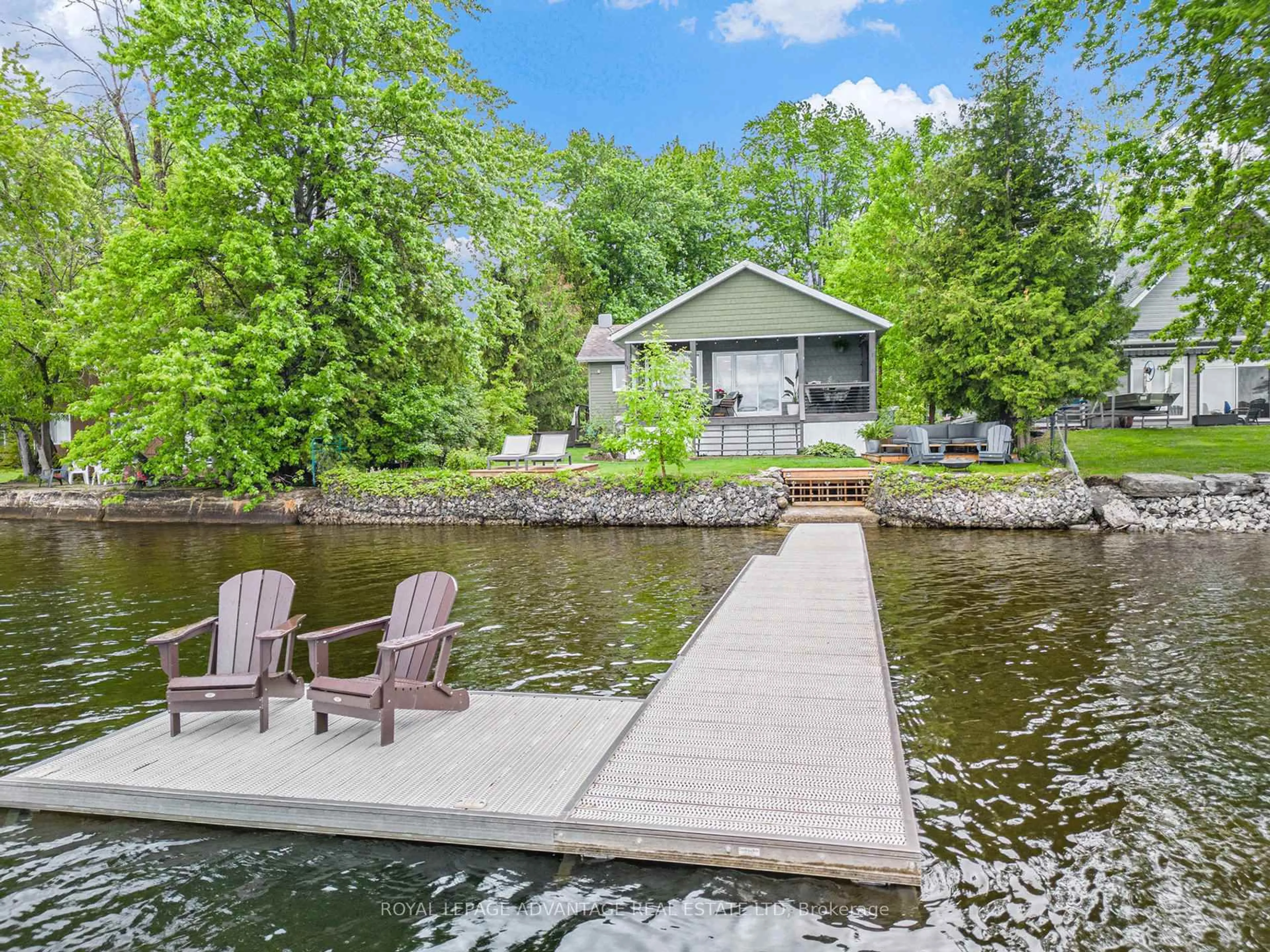 Patio, water/lake/river/ocean view for 114 Birch Grove Lane, Perth Ontario K7H 3C8