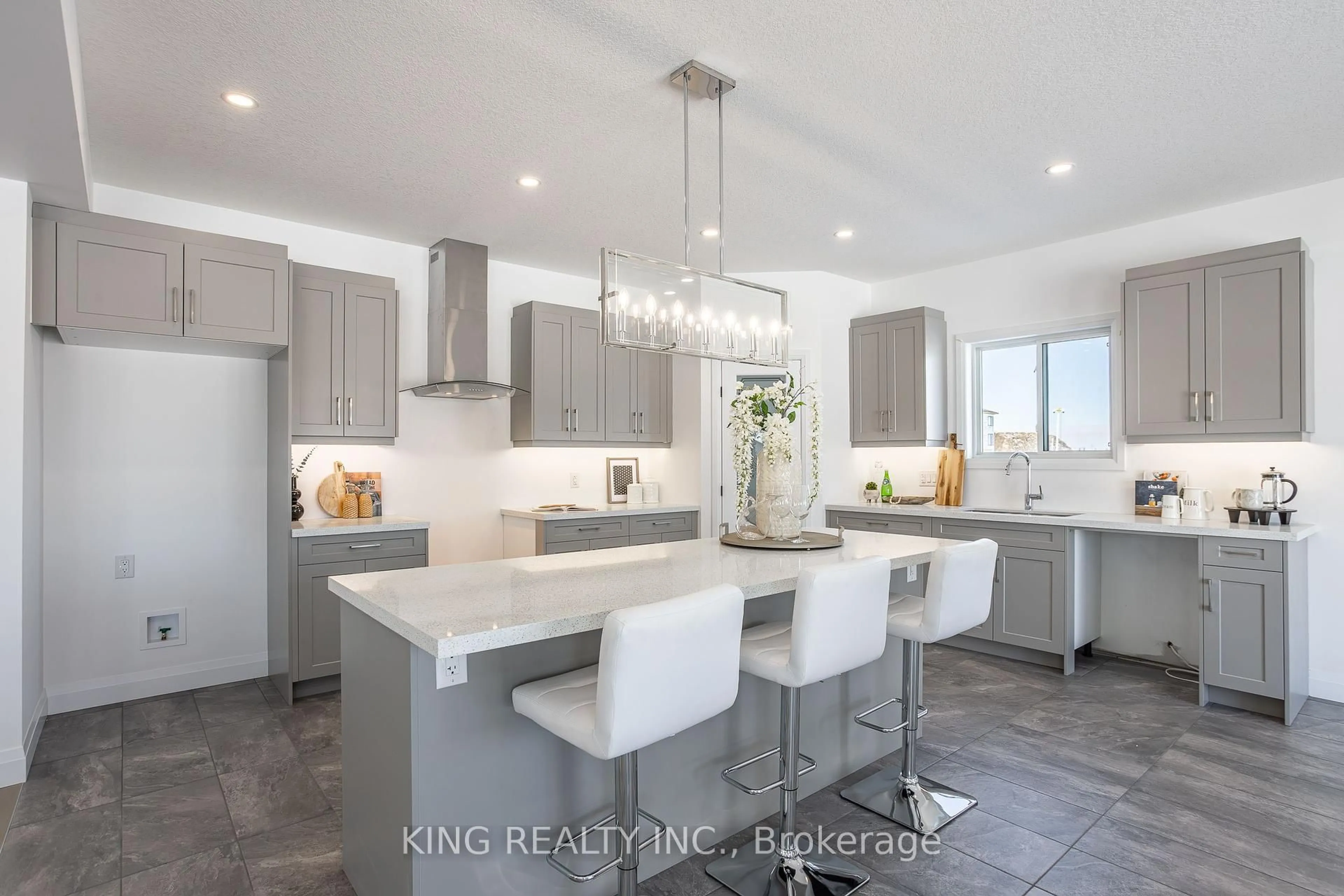 Open concept kitchen, ceramic/tile floor for 1320 Honeywood Dr, London South Ontario N6M 0M1
