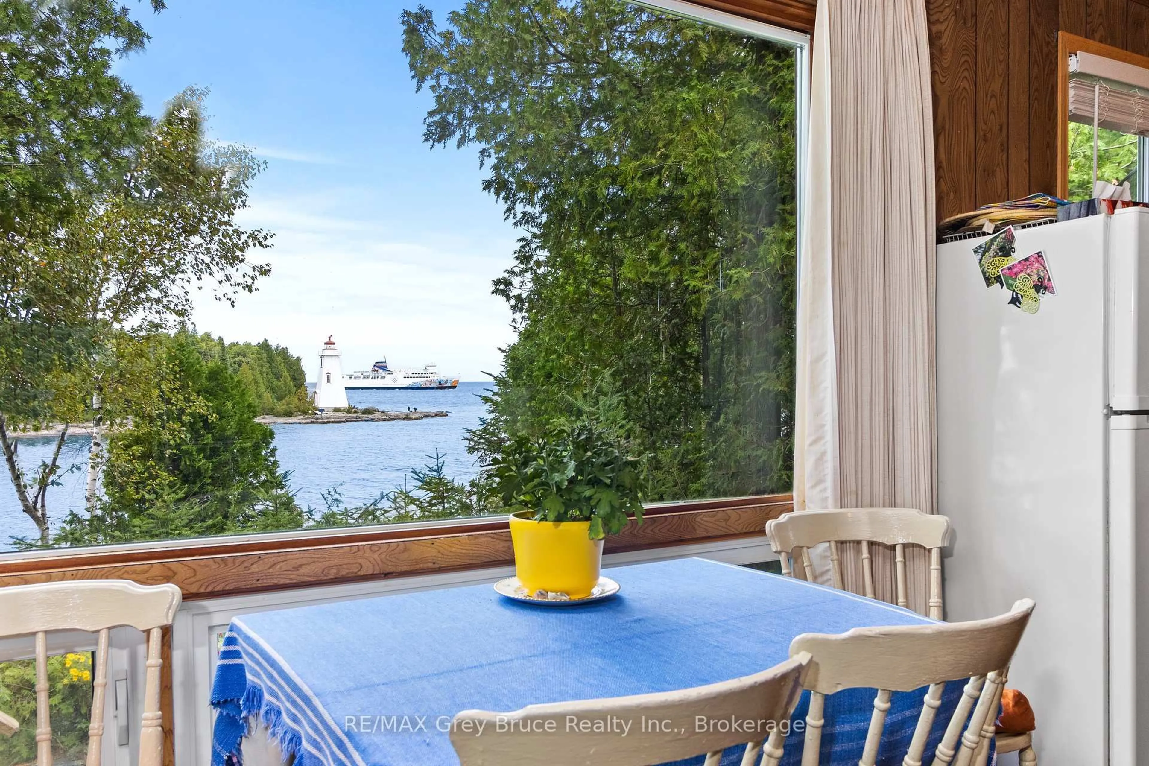 Balcony in the apartment, water/lake/river/ocean view for 70 Big Tub Rd, Northern Bruce Peninsula Ontario N0H 2R0