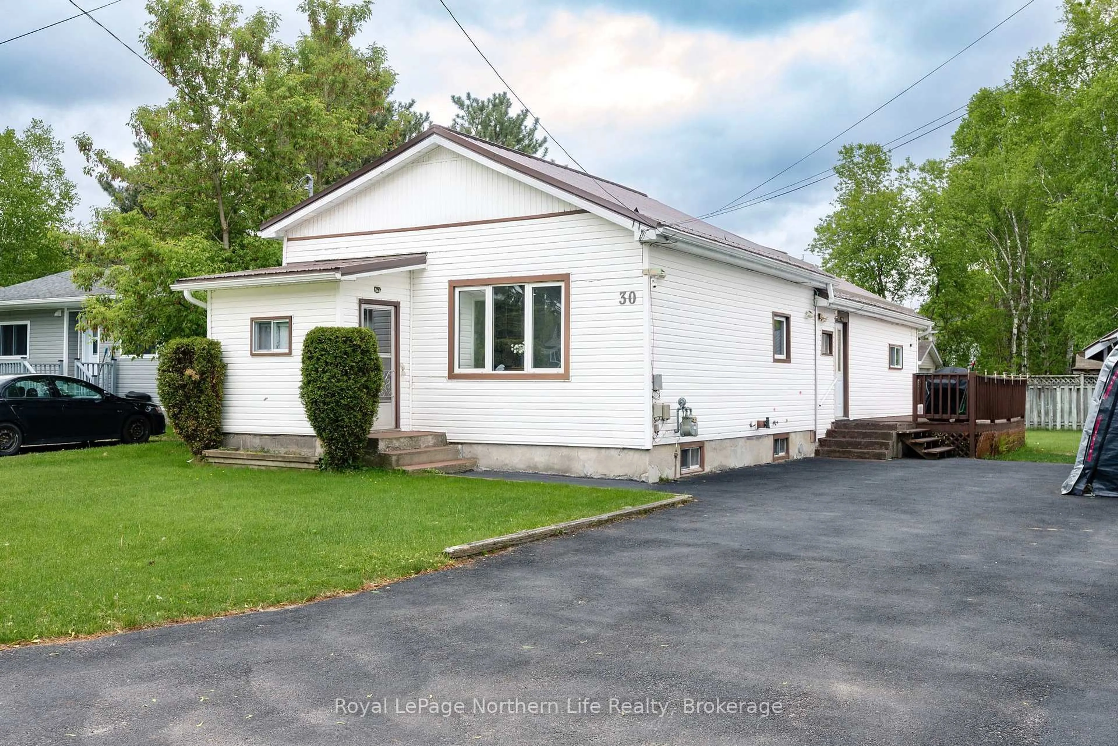 Home with vinyl exterior material, street for 30 Second St, West Nipissing Ontario P2B 3A8