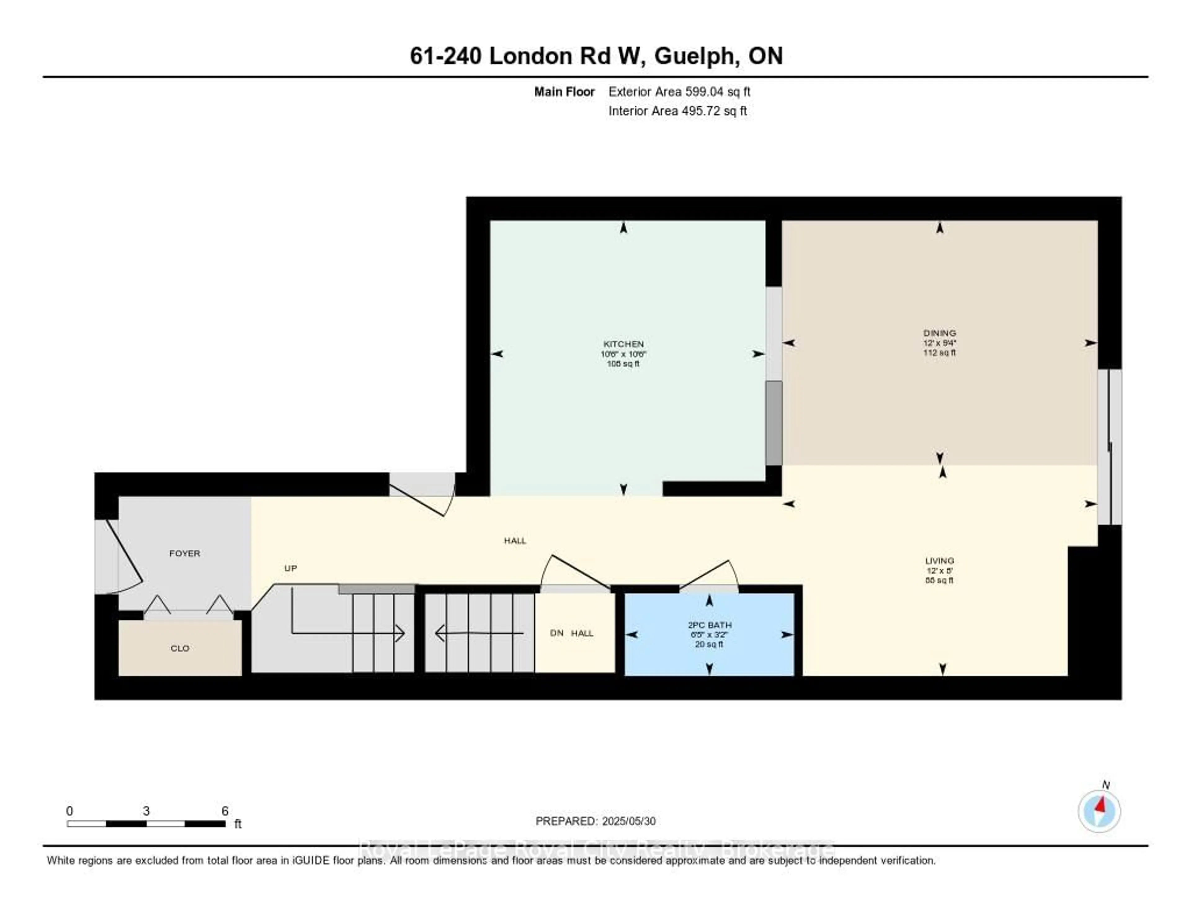 Floor plan for 240 London Rd #61, Guelph Ontario N1H 8N8