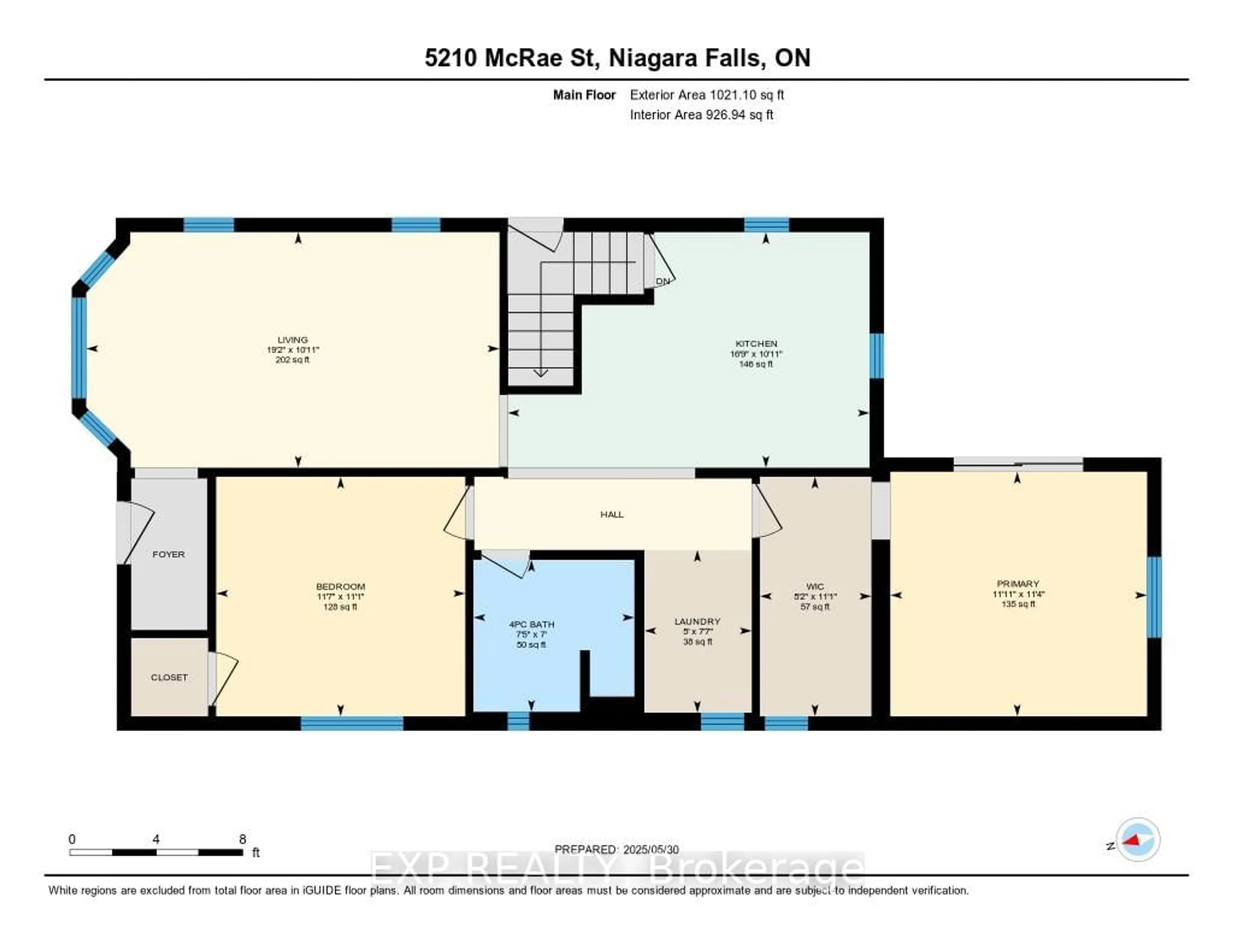 Floor plan for 5210 McRae St, Niagara Falls Ontario L2E 1P8