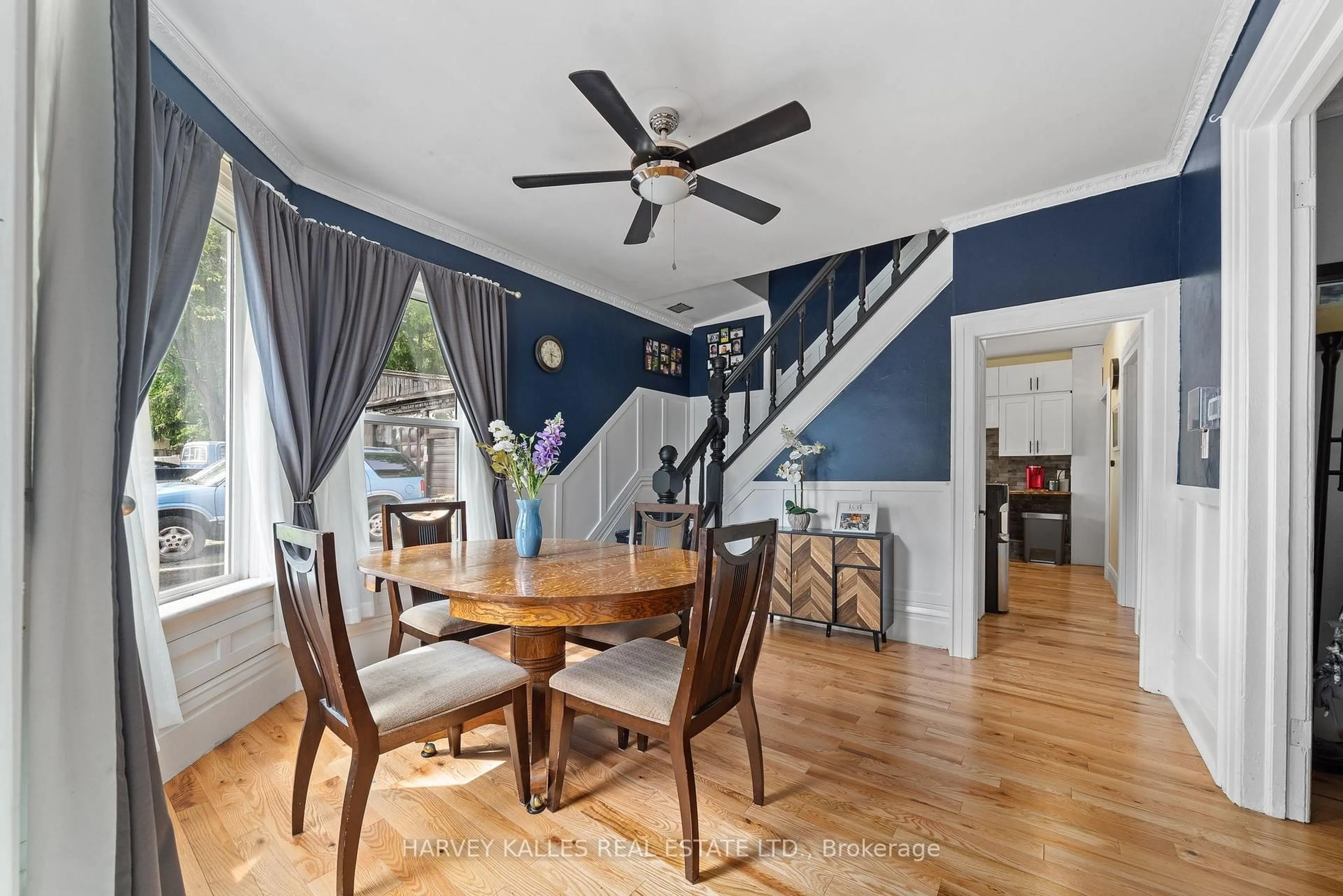 Dining room, wood/laminate floor for 2 Jacksons Lane, Prince Edward County Ontario K0K 2T0