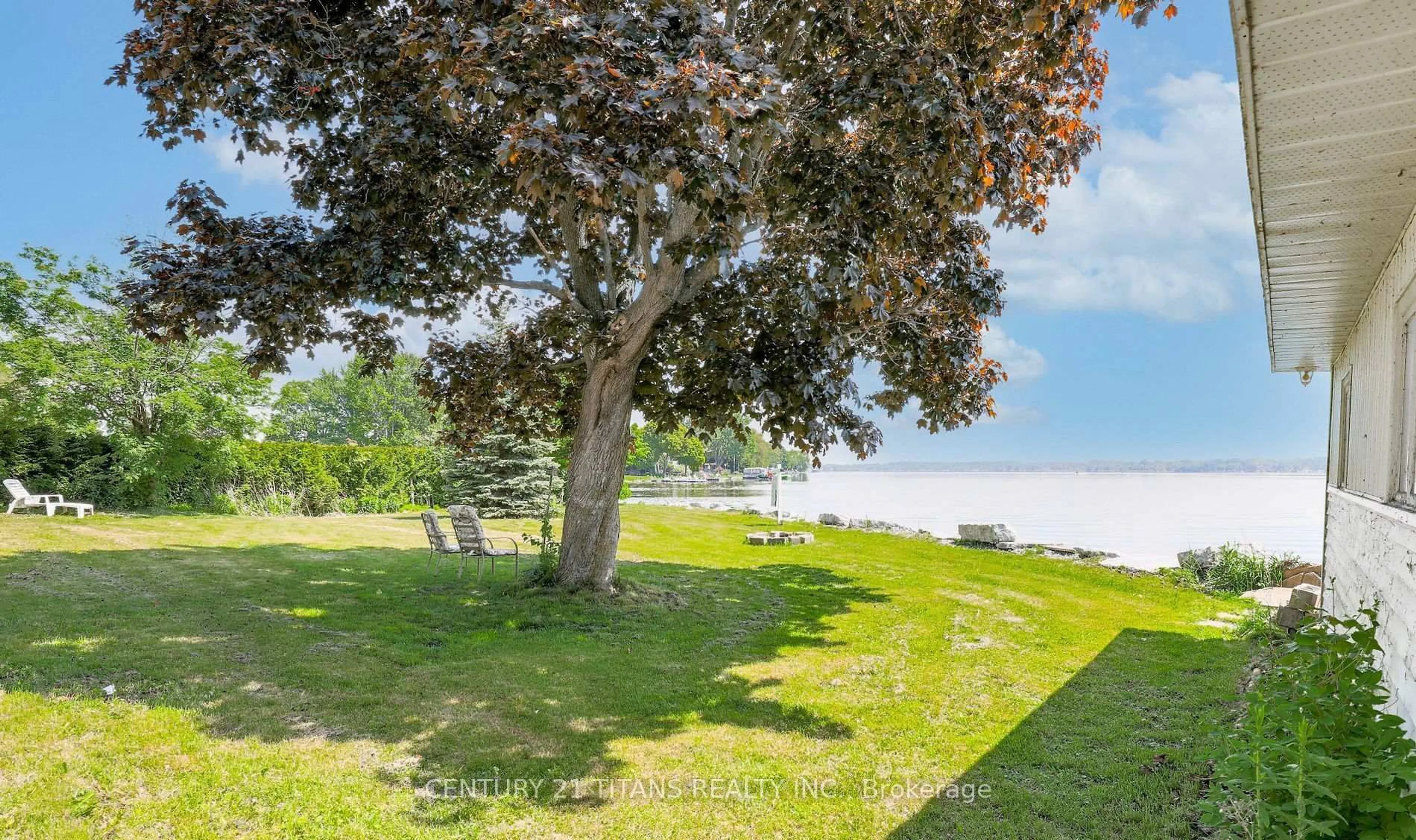A pic from outside/outdoor area/front of a property/back of a property/a pic from drone, water/lake/river/ocean view for 21 Glassford Rd, Kawartha Lakes Ontario K0M 2C0