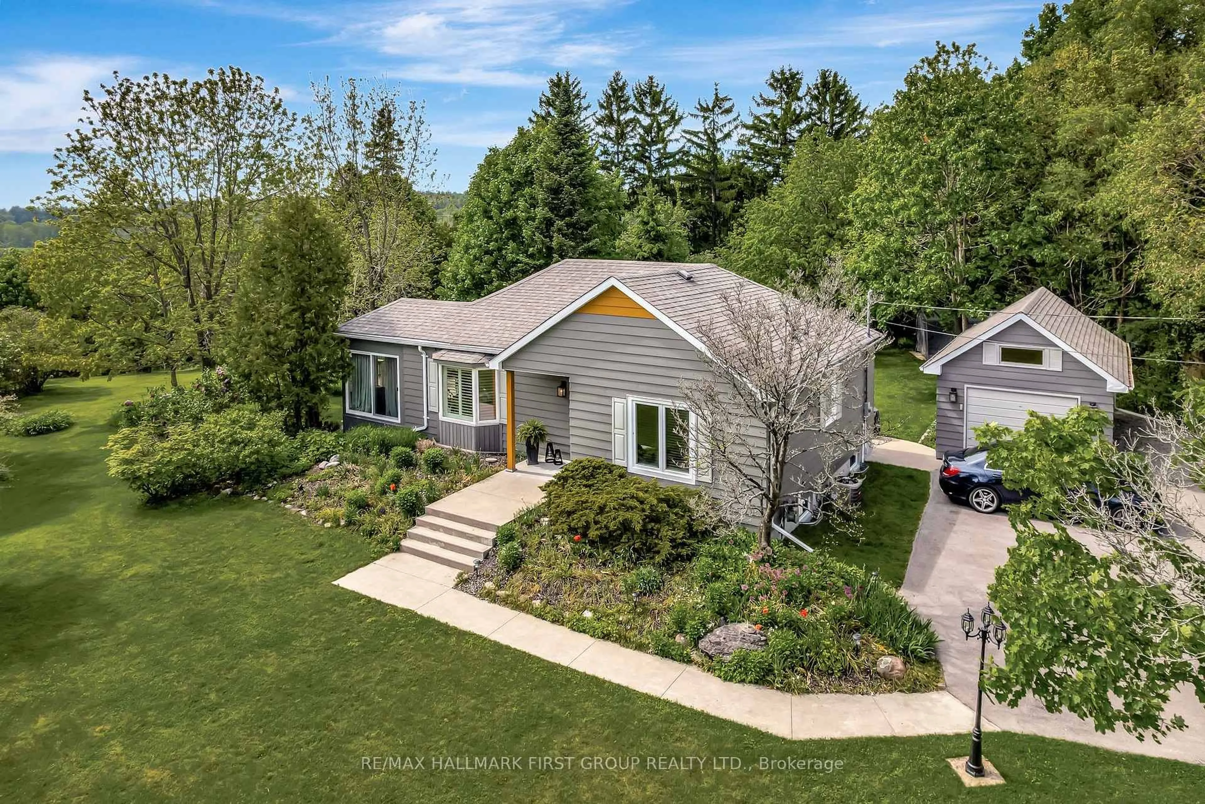 A pic from outside/outdoor area/front of a property/back of a property/a pic from drone, street for 4248 County Road 45, Cobourg Ontario K9A 0X2