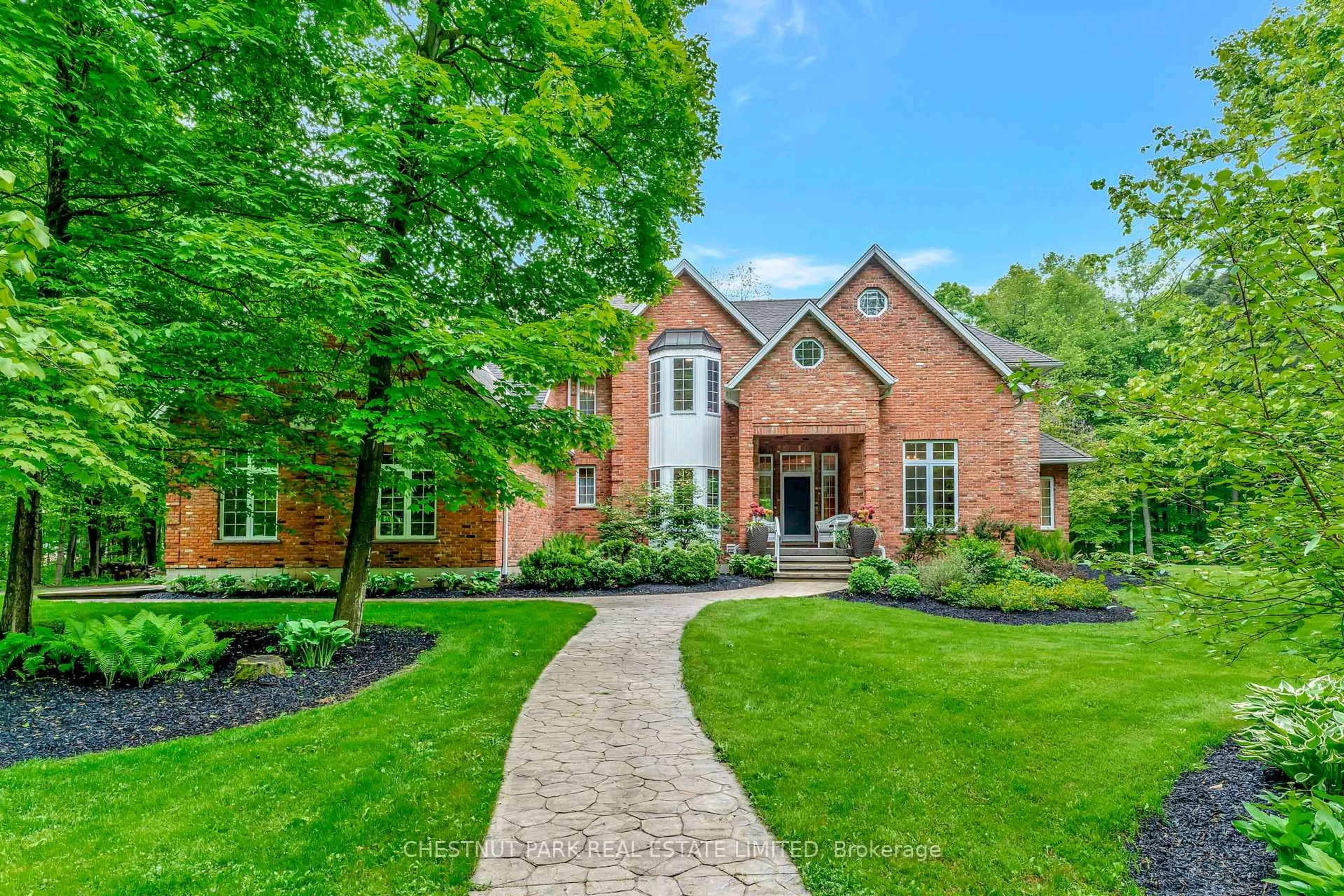 Home with brick exterior material, street for 6511 Crowsfoot Rd, Woolwich Ontario N0B 1M0