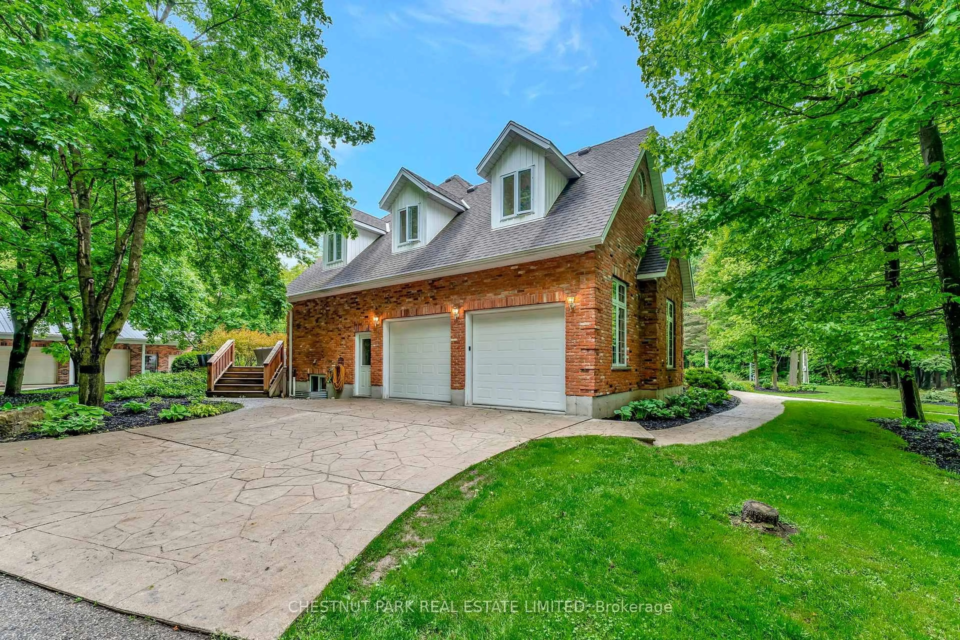 Home with brick exterior material, street for 6511 Crowsfoot Rd, Woolwich Ontario N0B 1M0