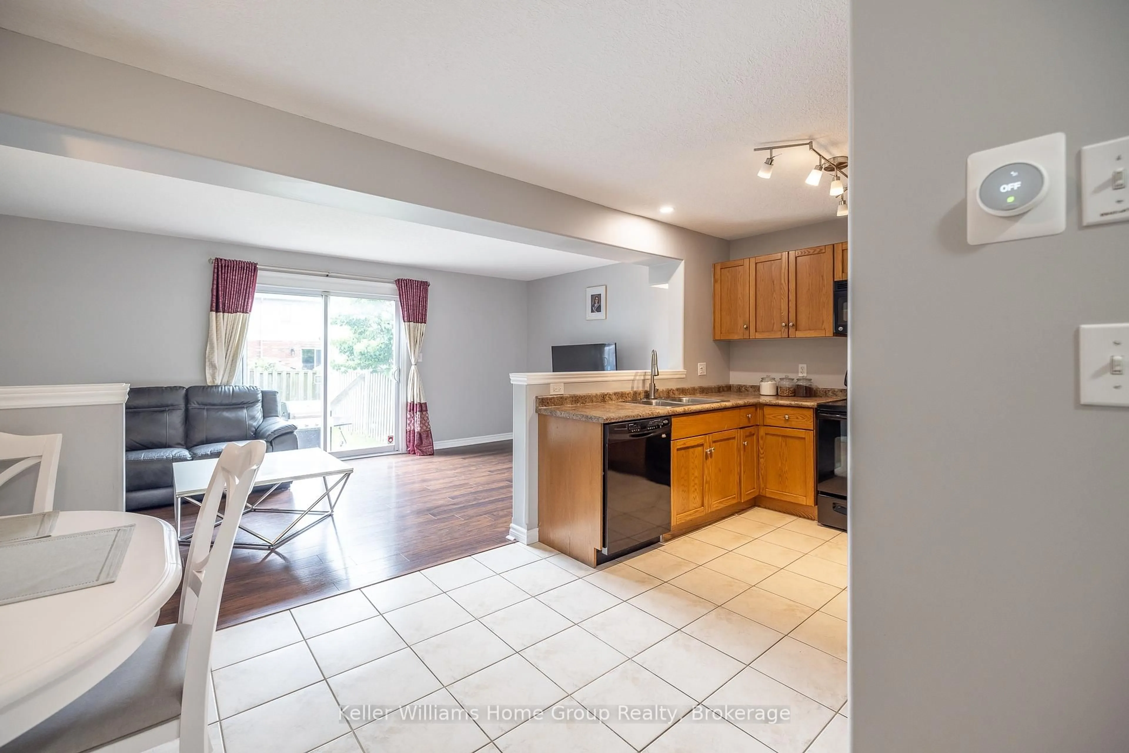 Open concept kitchen, ceramic/tile floor for 49 WASHBURN Dr, Guelph Ontario N1E 0B2