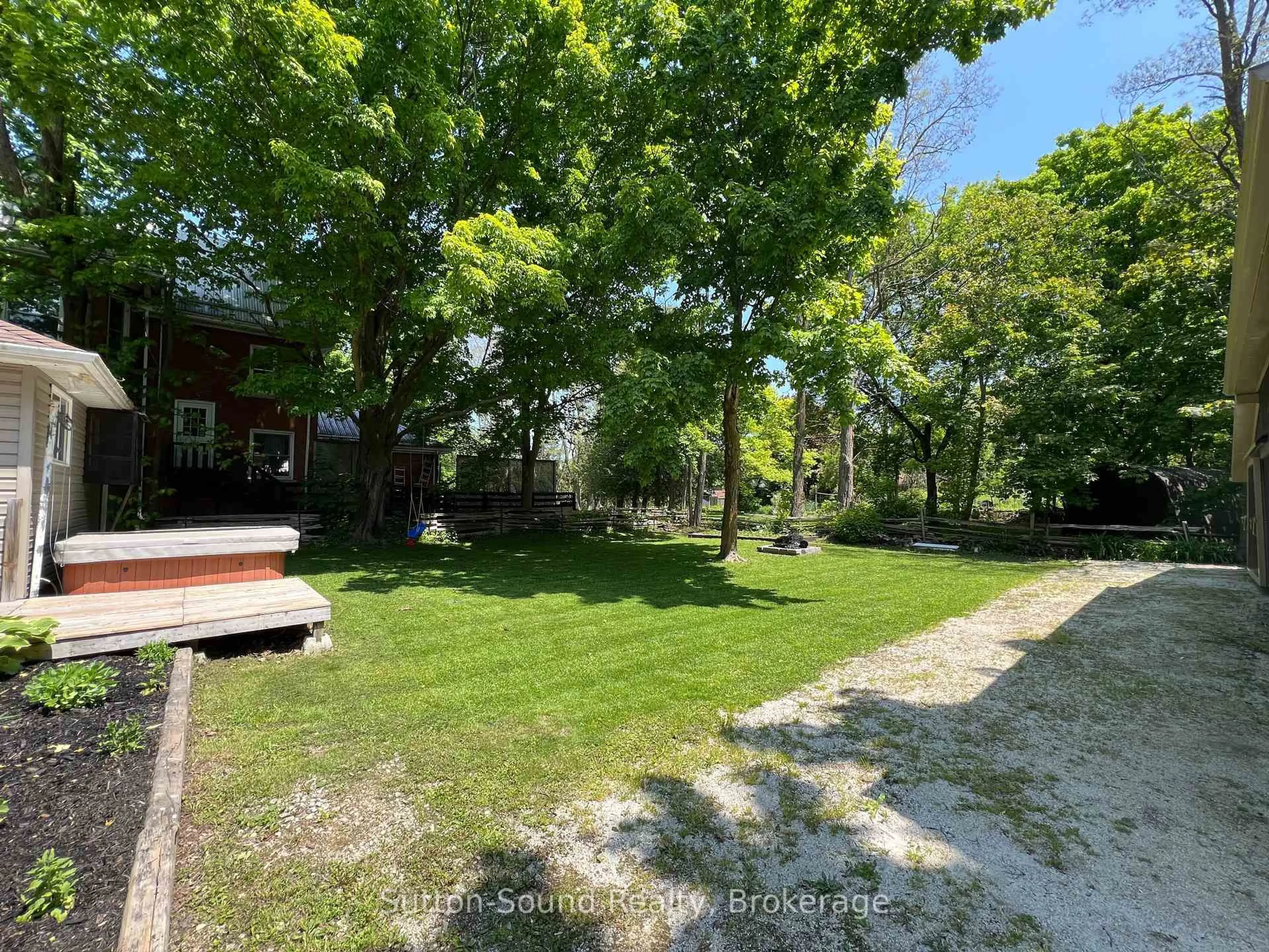 A pic from outside/outdoor area/front of a property/back of a property/a pic from drone, forest/trees view for 31 Yonge St, Arran-Elderslie Ontario N0H 2N0