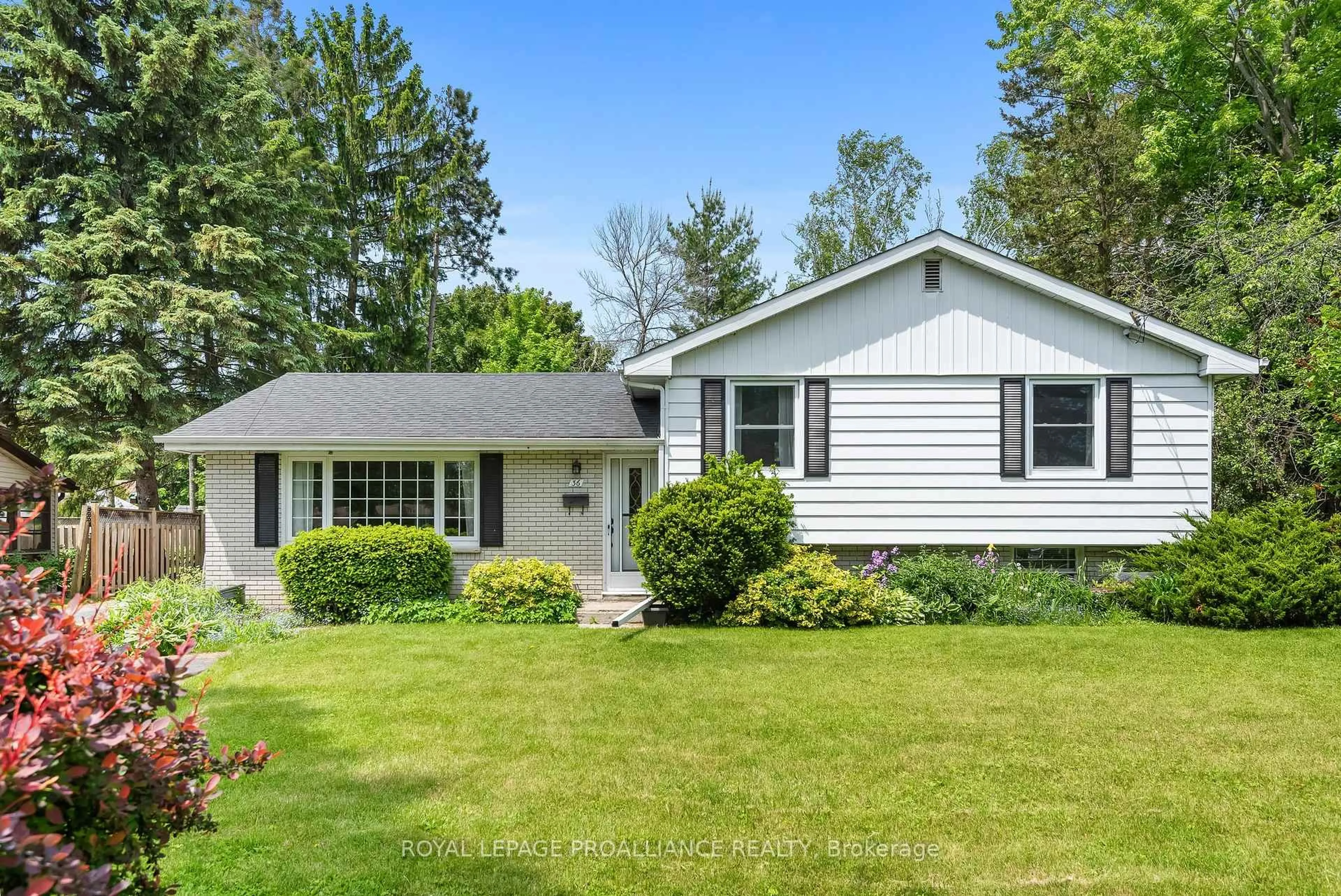 Home with vinyl exterior material, street for 36 Applewood Dr, Belleville Ontario K8P 4E2