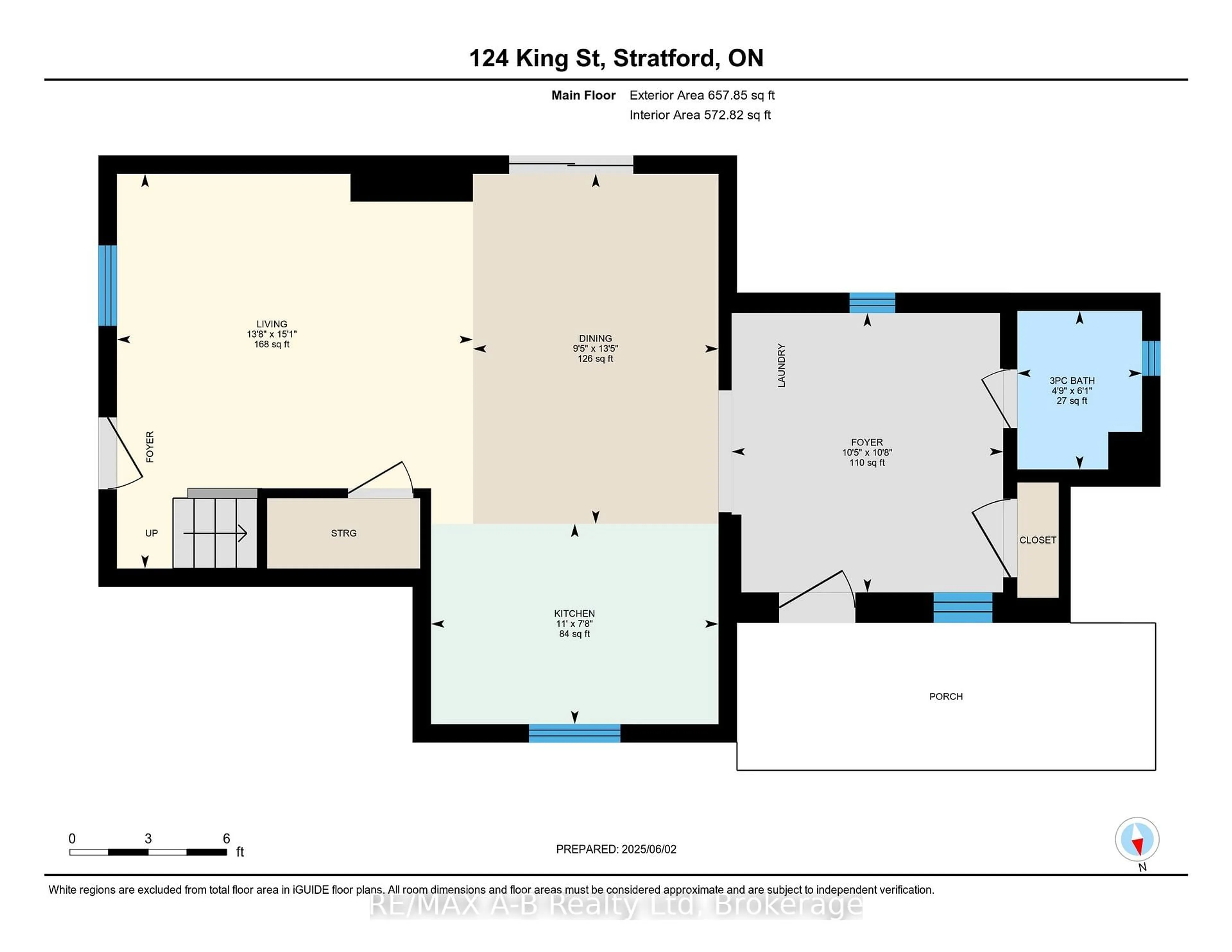 Floor plan for 124 King St, Stratford Ontario N5A 4R9
