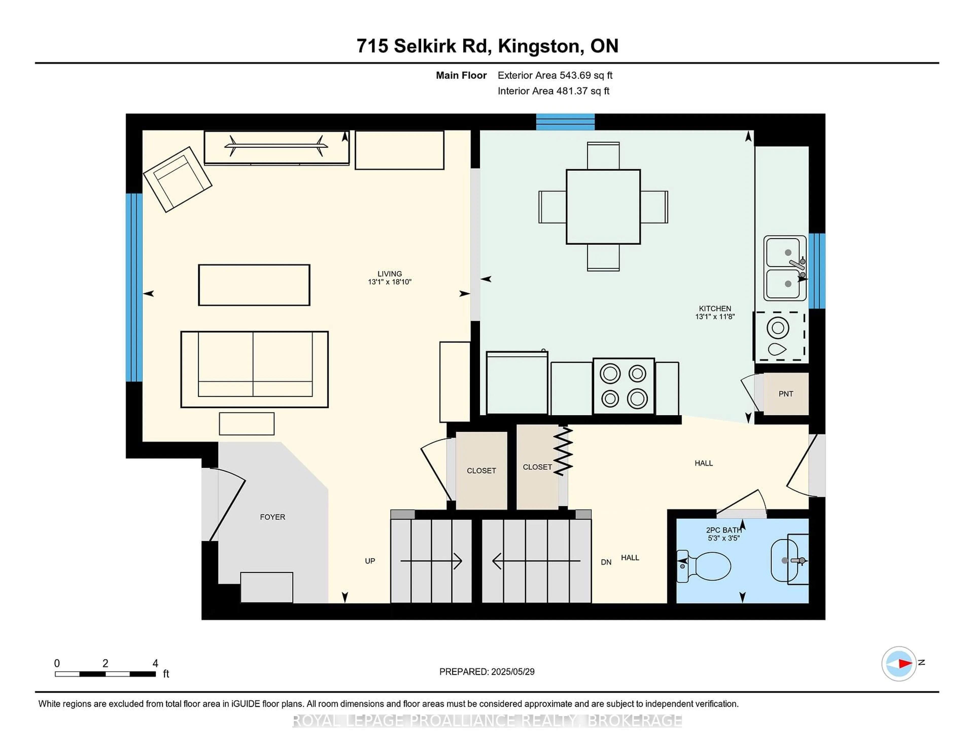 Floor plan for 715 Selkirk Rd, Kingston Ontario K7P 1A4