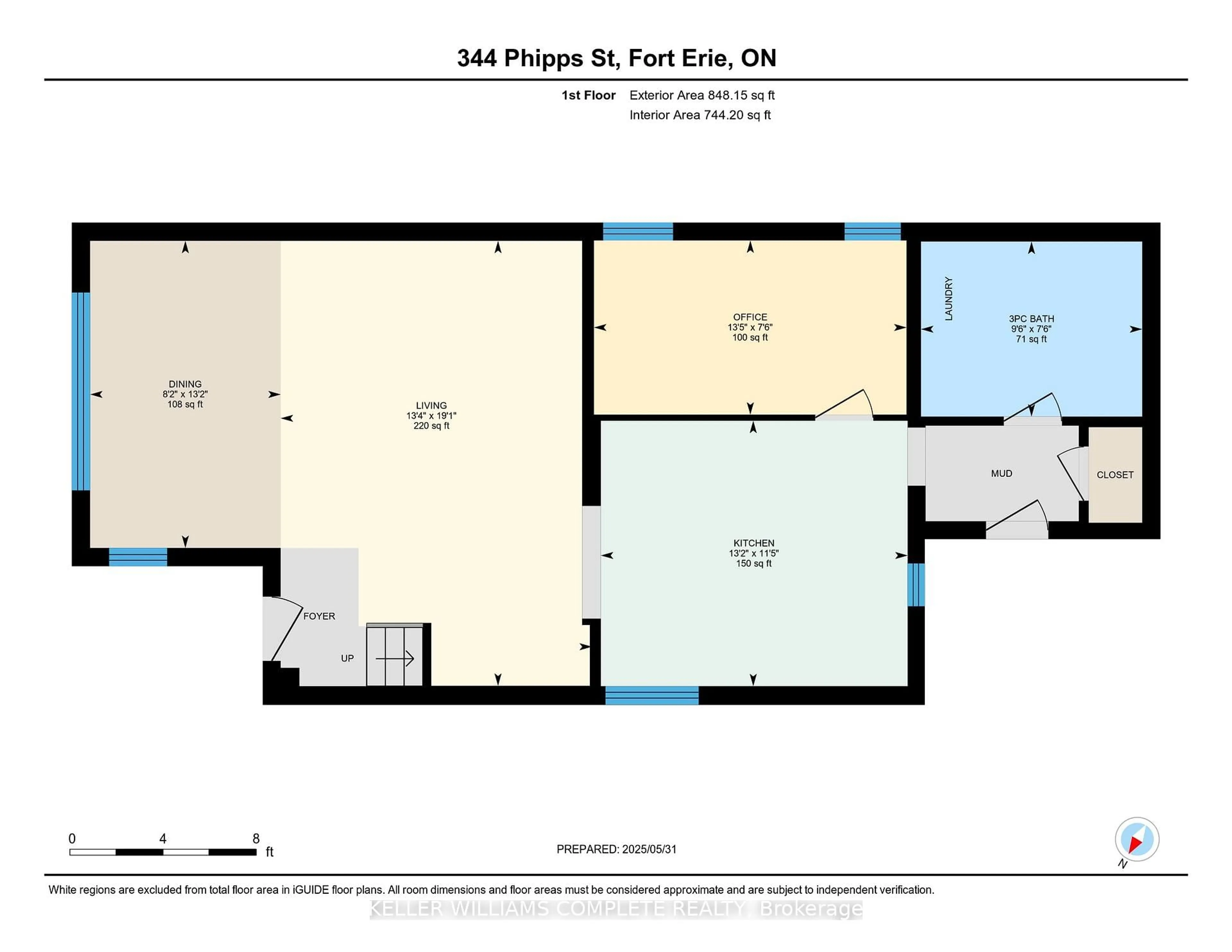 Floor plan for 344 PHIPPS St, Fort Erie Ontario L2A 2V8