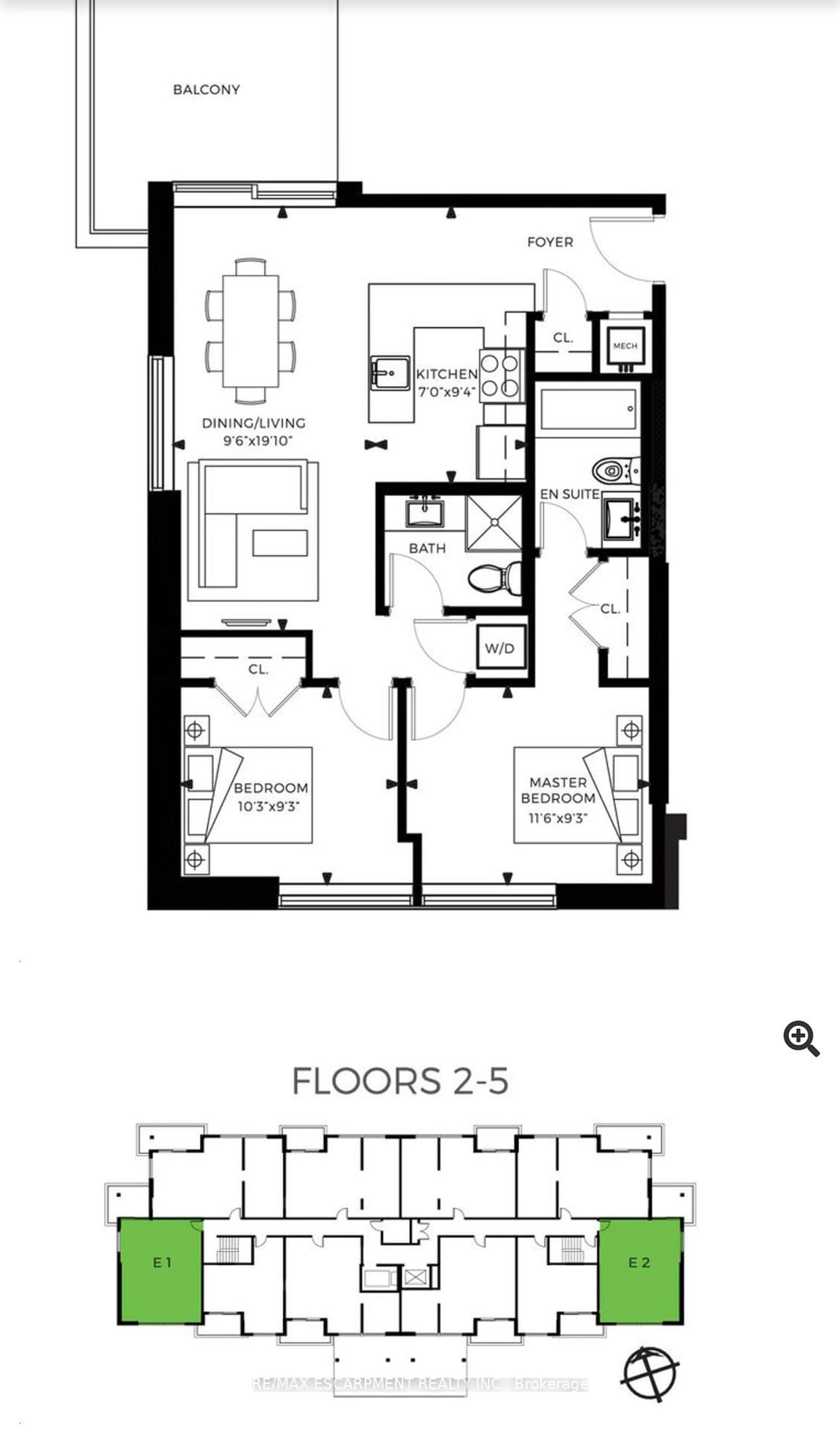 Floor plan for 467 Charlton Ave #308, Hamilton Ontario L8N 0B3