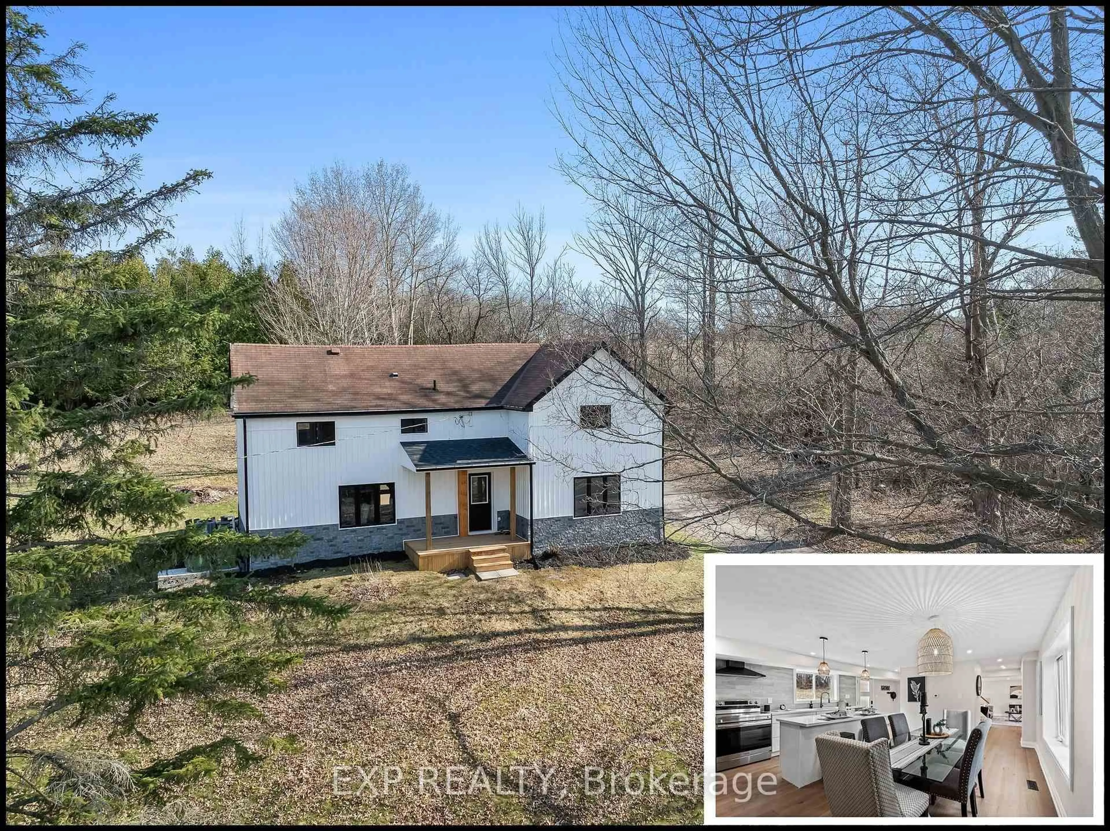 A pic from outside/outdoor area/front of a property/back of a property/a pic from drone, water/lake/river/ocean view for 10485 County 2 Rd, Alnwick/Haldimand Ontario K0K 2G0
