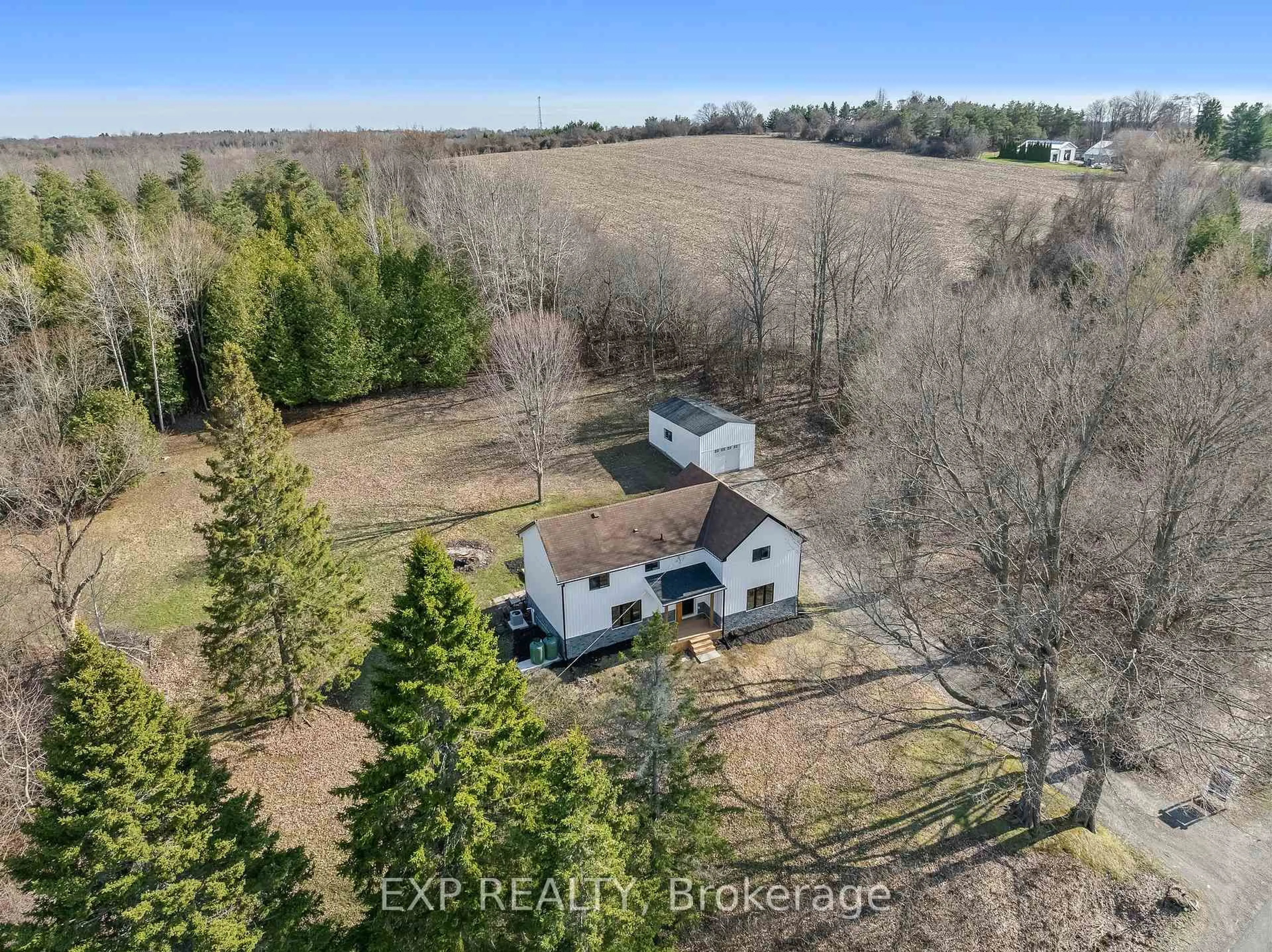 A pic from outside/outdoor area/front of a property/back of a property/a pic from drone, unknown for 10485 County 2 Rd, Alnwick/Haldimand Ontario K0K 2G0