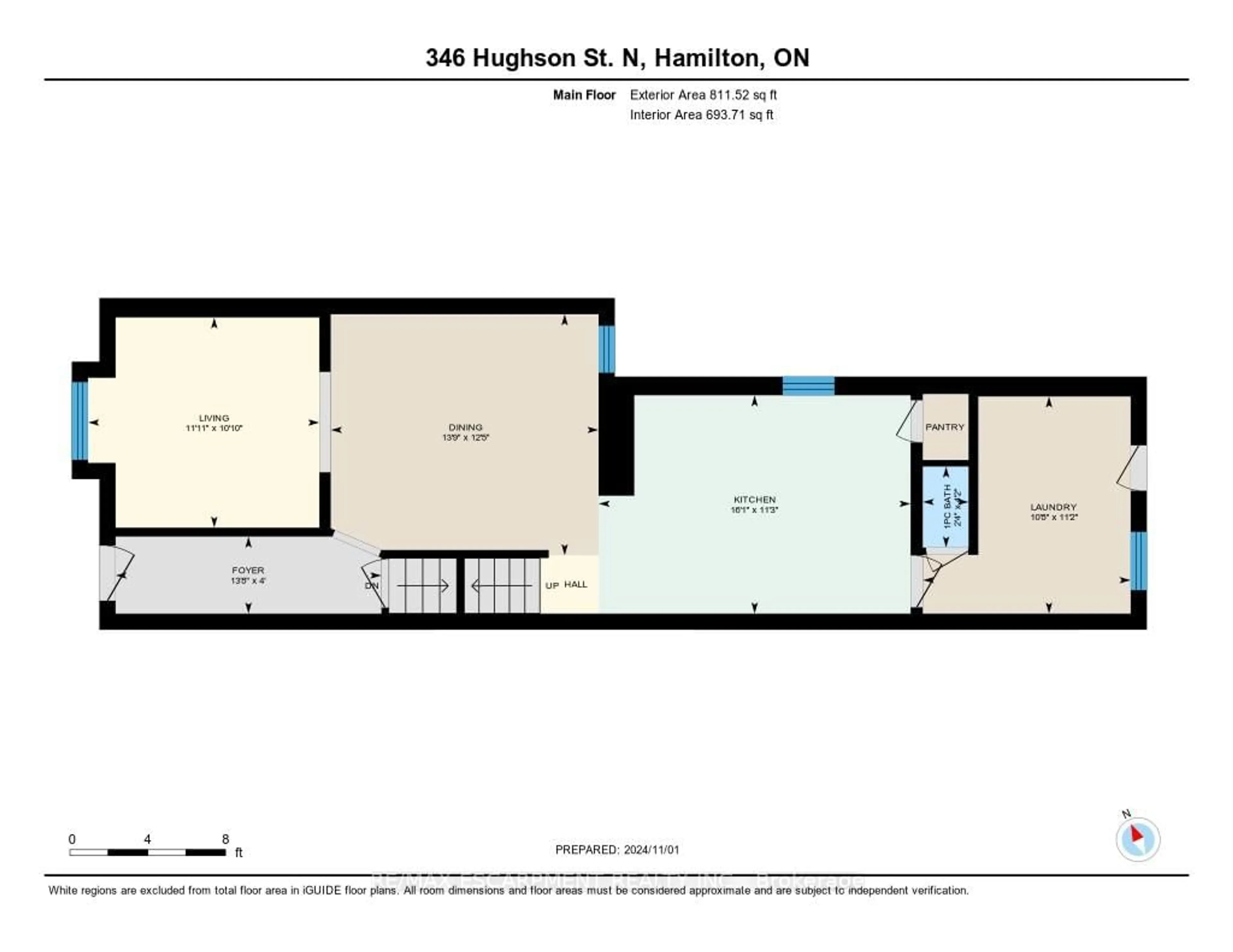 Floor plan for 346 Hughson St, Hamilton Ontario L8L 4N1