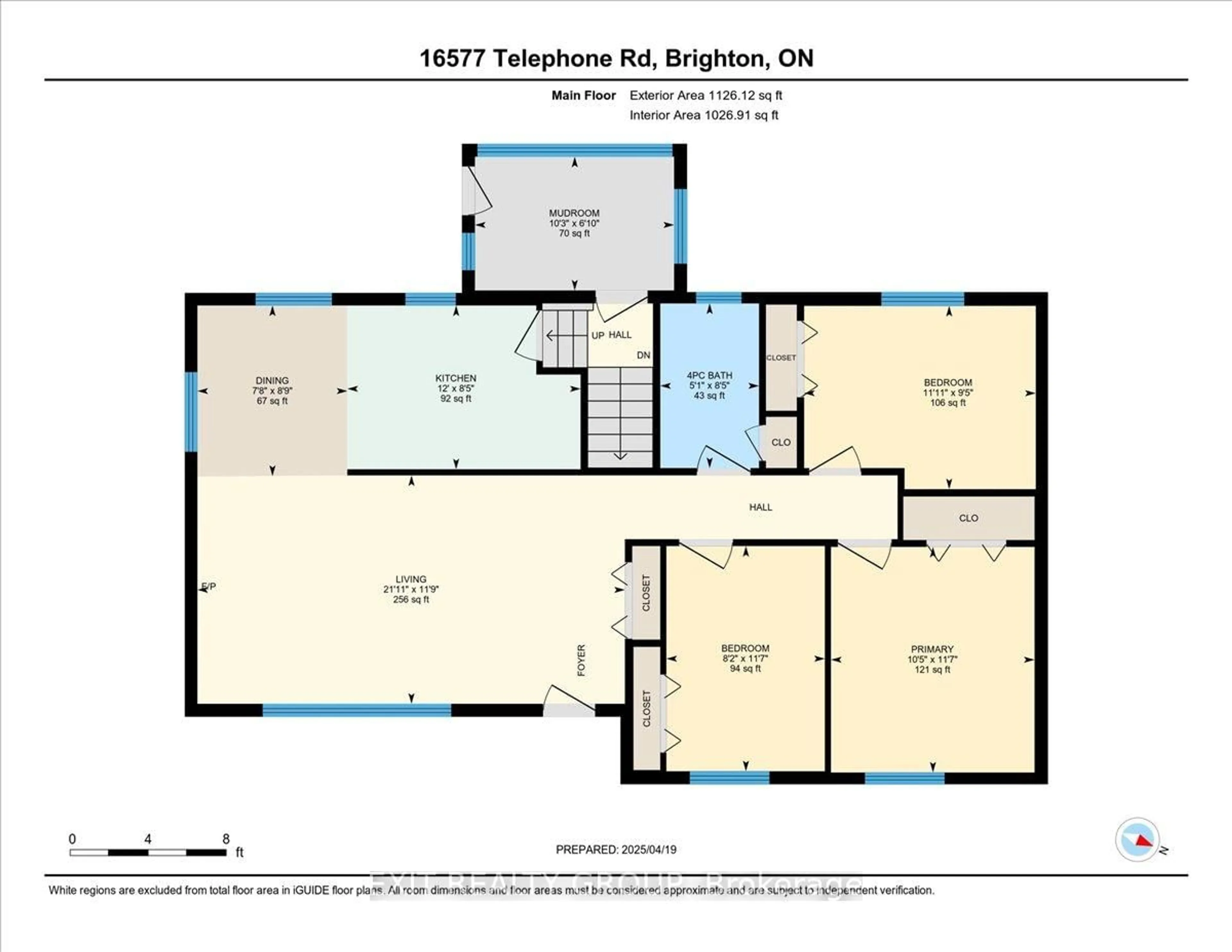 Floor plan for 16577 Telephone Rd, Brighton Ontario K0K 1H0