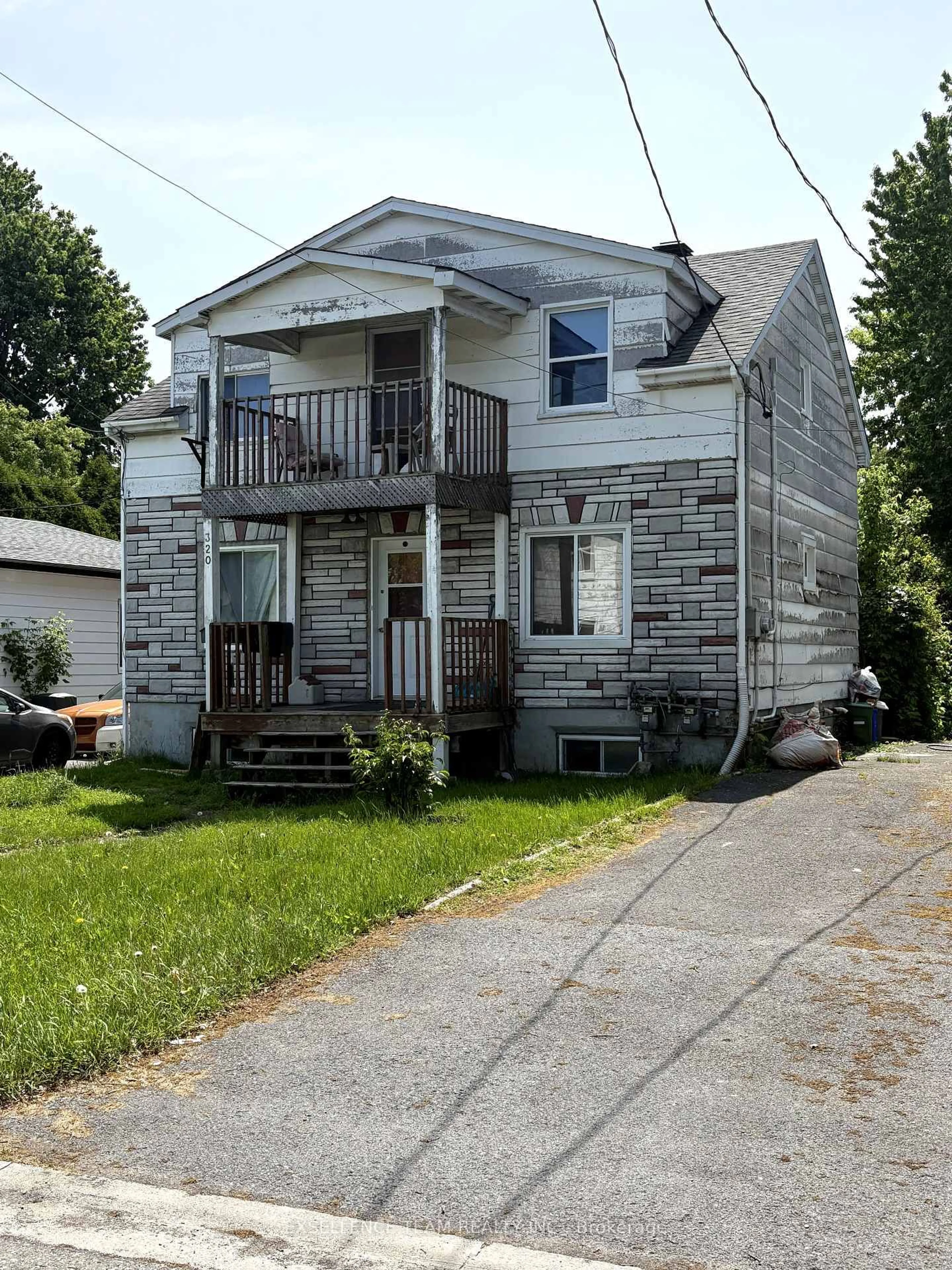 Home with vinyl exterior material, street for 320 +322 Andre Ave, Cornwall Ontario K6J 3A1