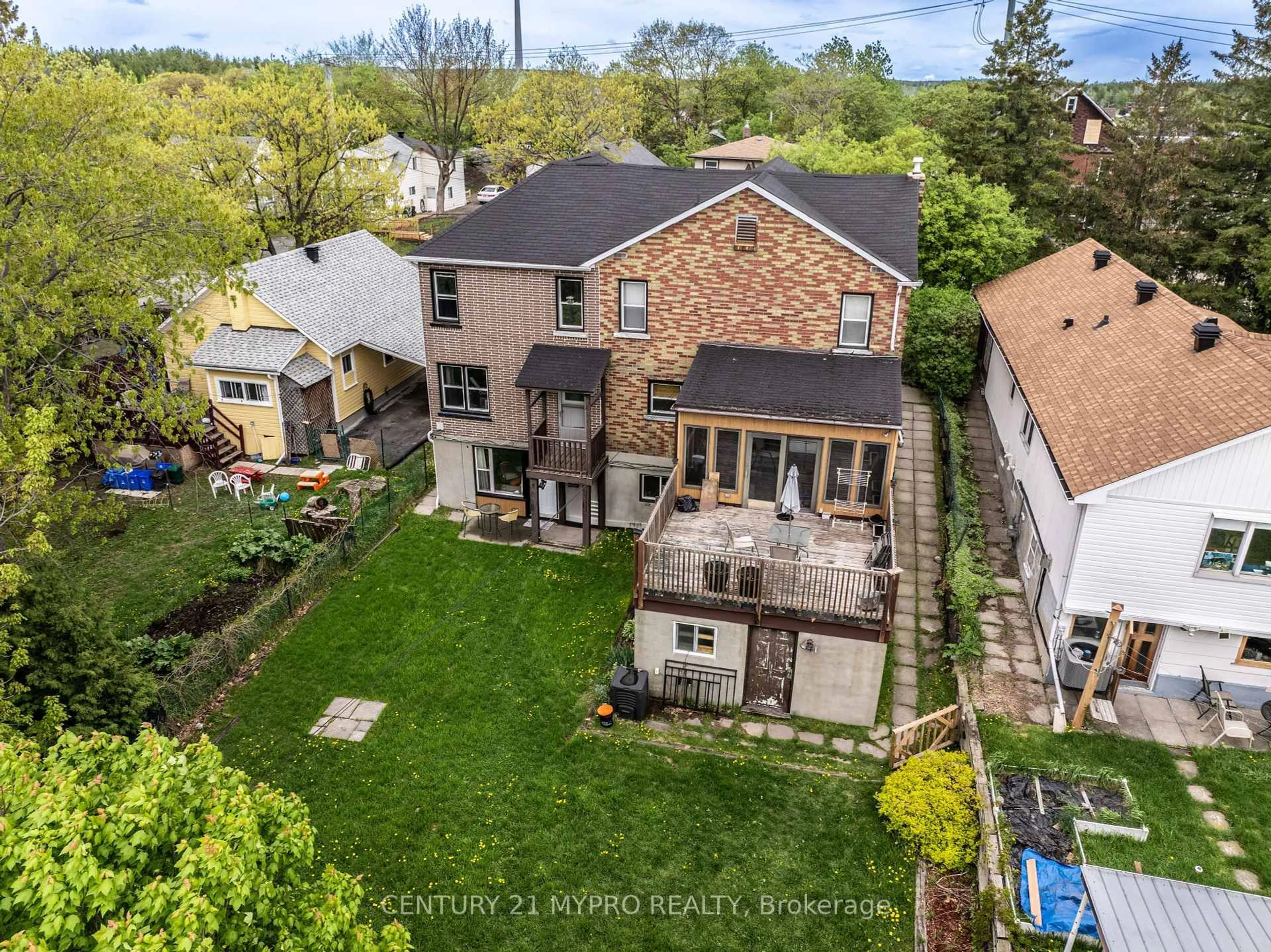 A pic from outside/outdoor area/front of a property/back of a property/a pic from drone, street for 22 Whittaker St, Greater Sudbury Ontario P3C 3W9
