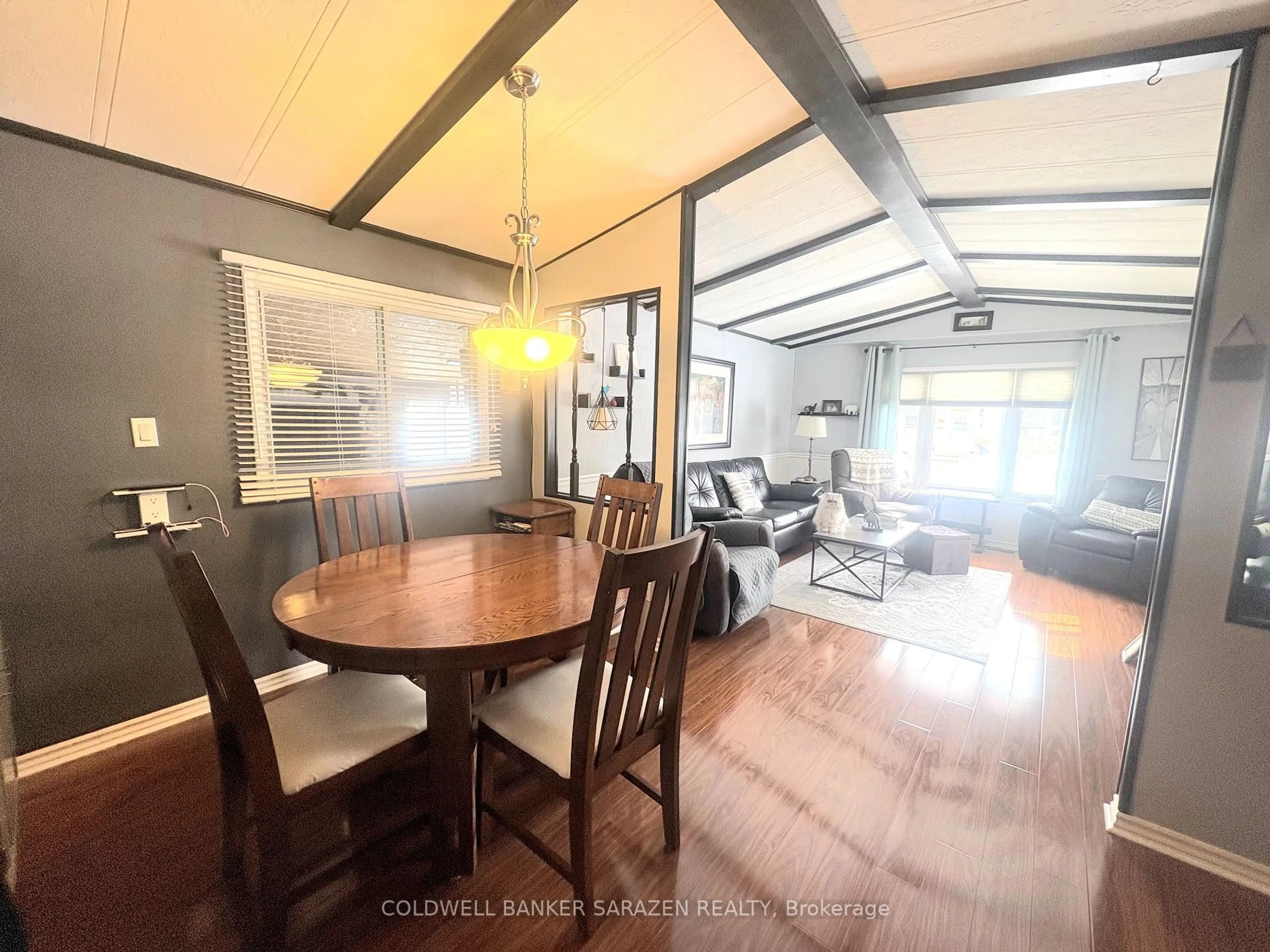Dining room, wood/laminate floor for 35 Evergreen Lane, White Lake Ontario K0A 3L0