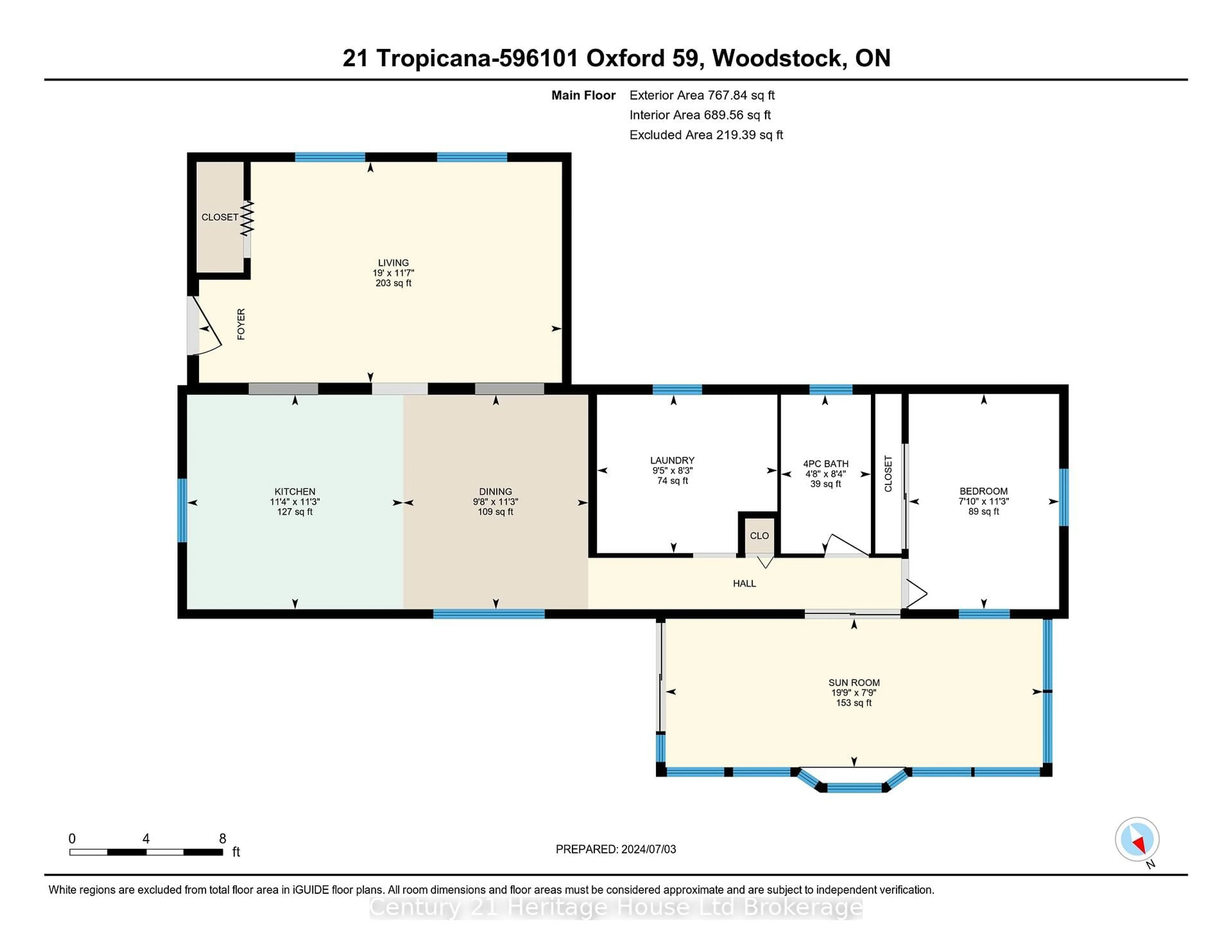 Floor plan for 596101 59 Highway #21 Tropicana, East Zorra-Tavistock Ontario N4S 7W1