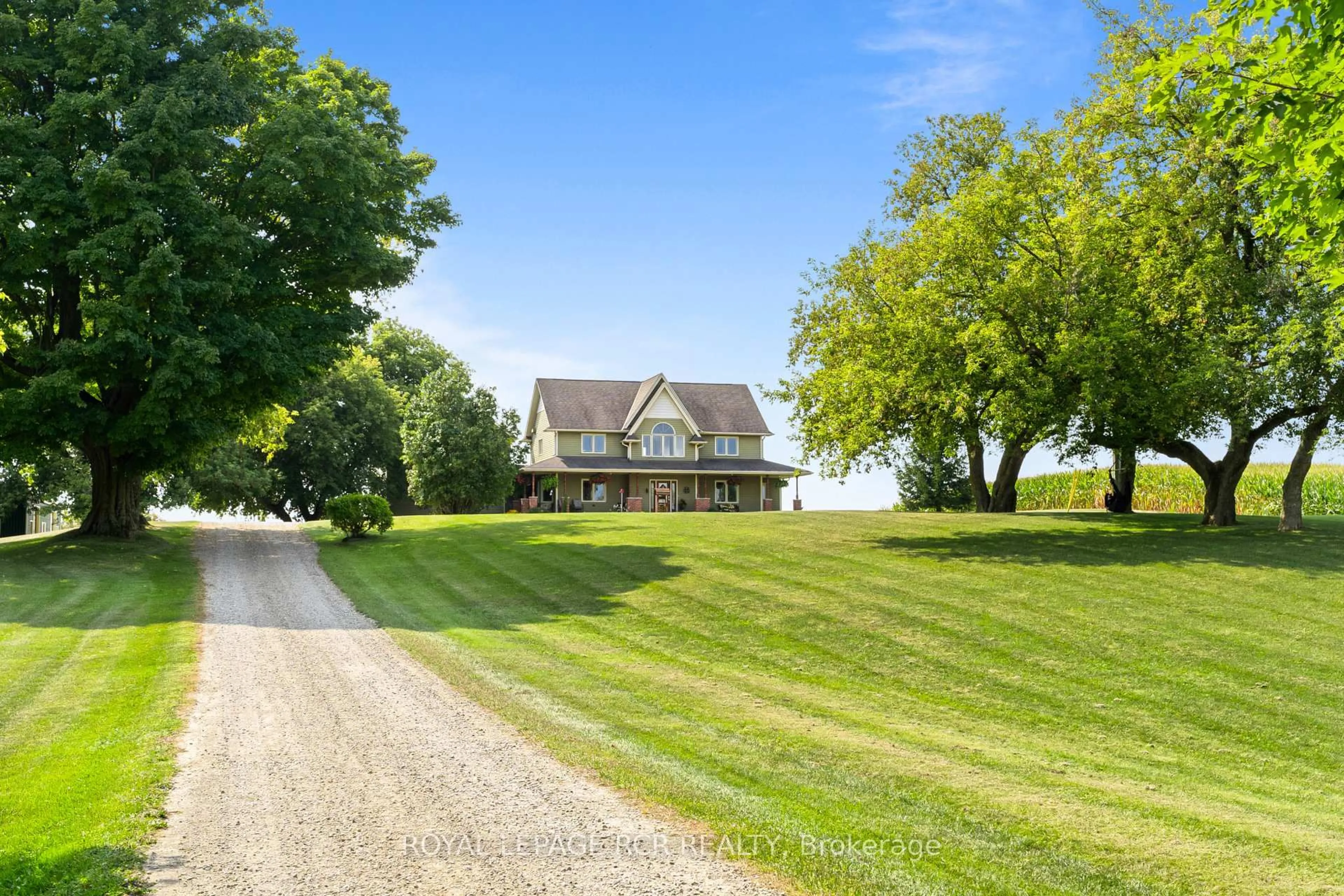 A pic from outside/outdoor area/front of a property/back of a property/a pic from drone, street for 071394 10th Line, East Garafraxa Ontario L9W 7A1