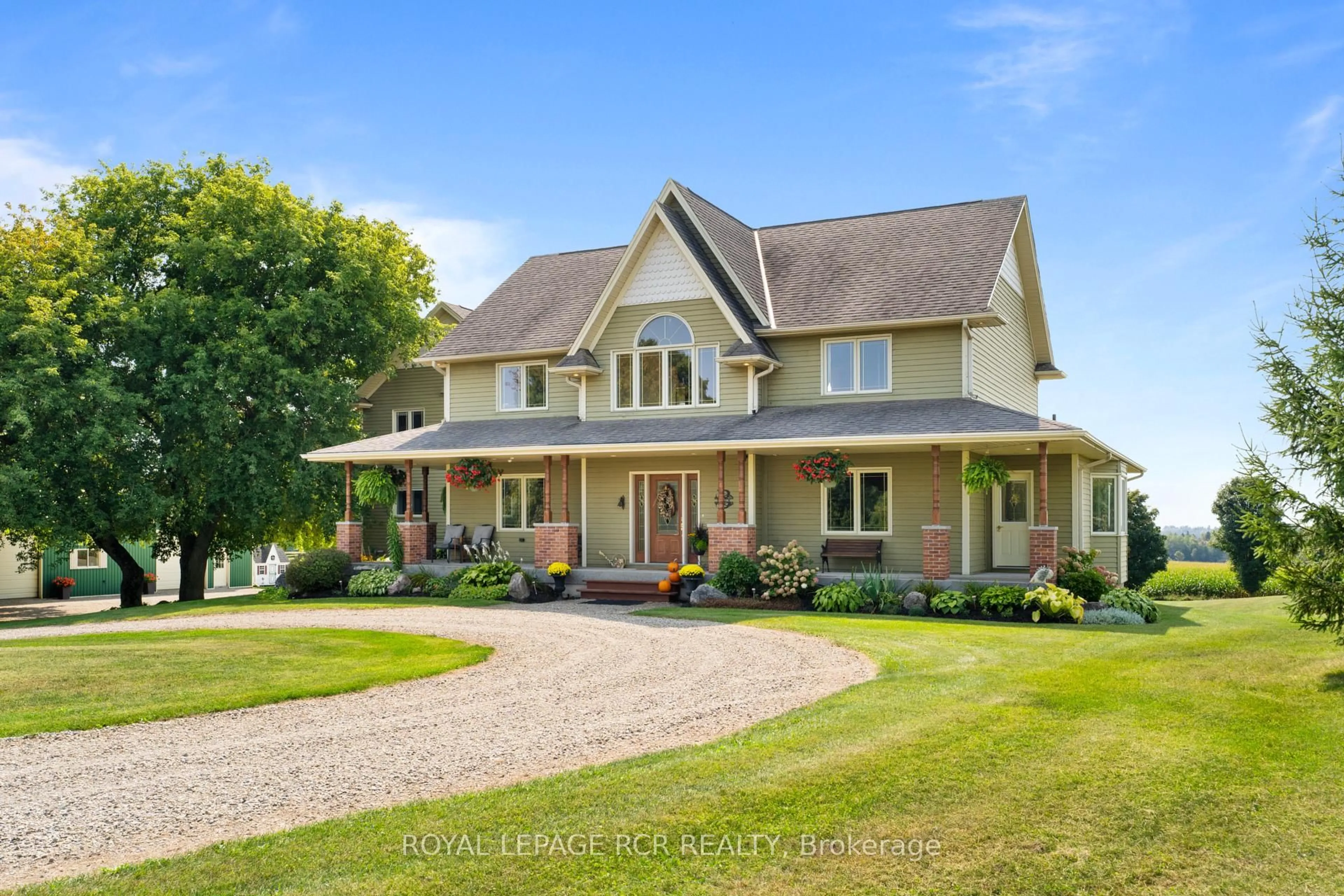 Home with brick exterior material, street for 071394 10th Line, East Garafraxa Ontario L9W 7A1