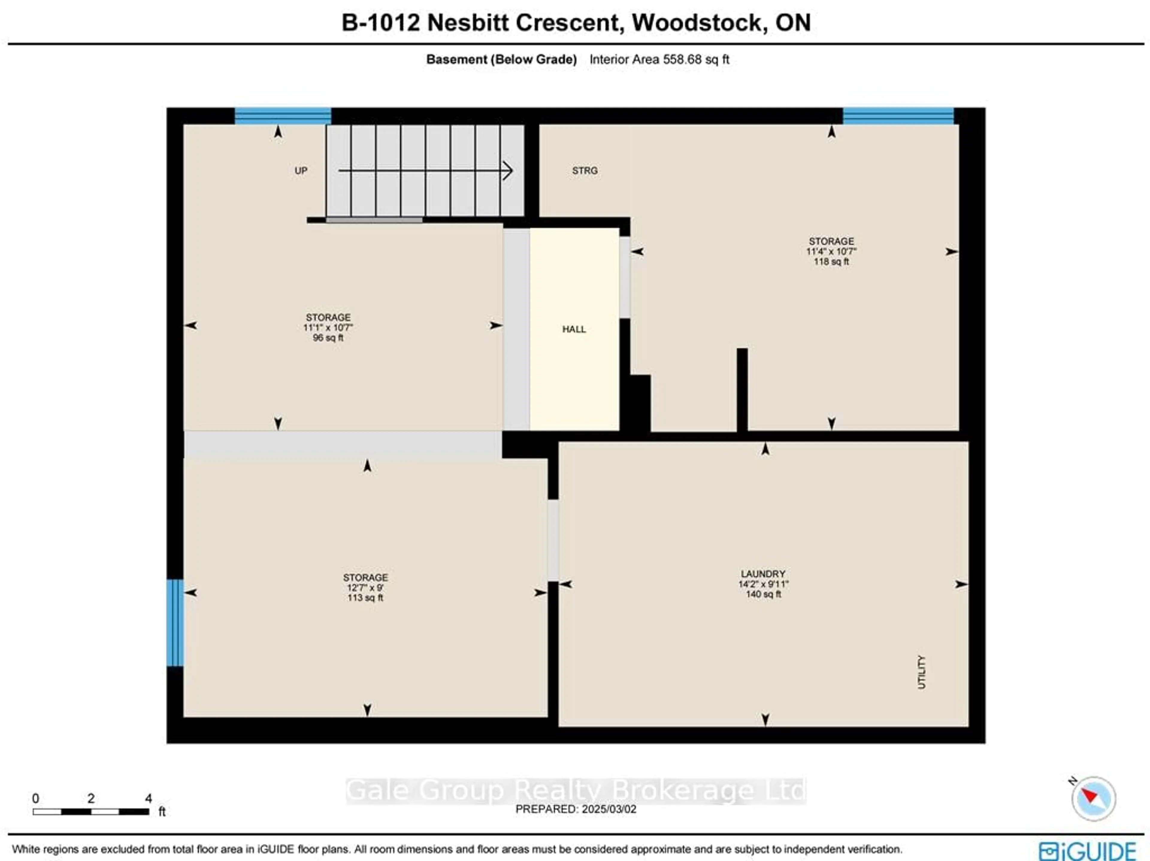 Floor plan for 1012B Nesbitt Cres, Woodstock Ontario N4S 7P1