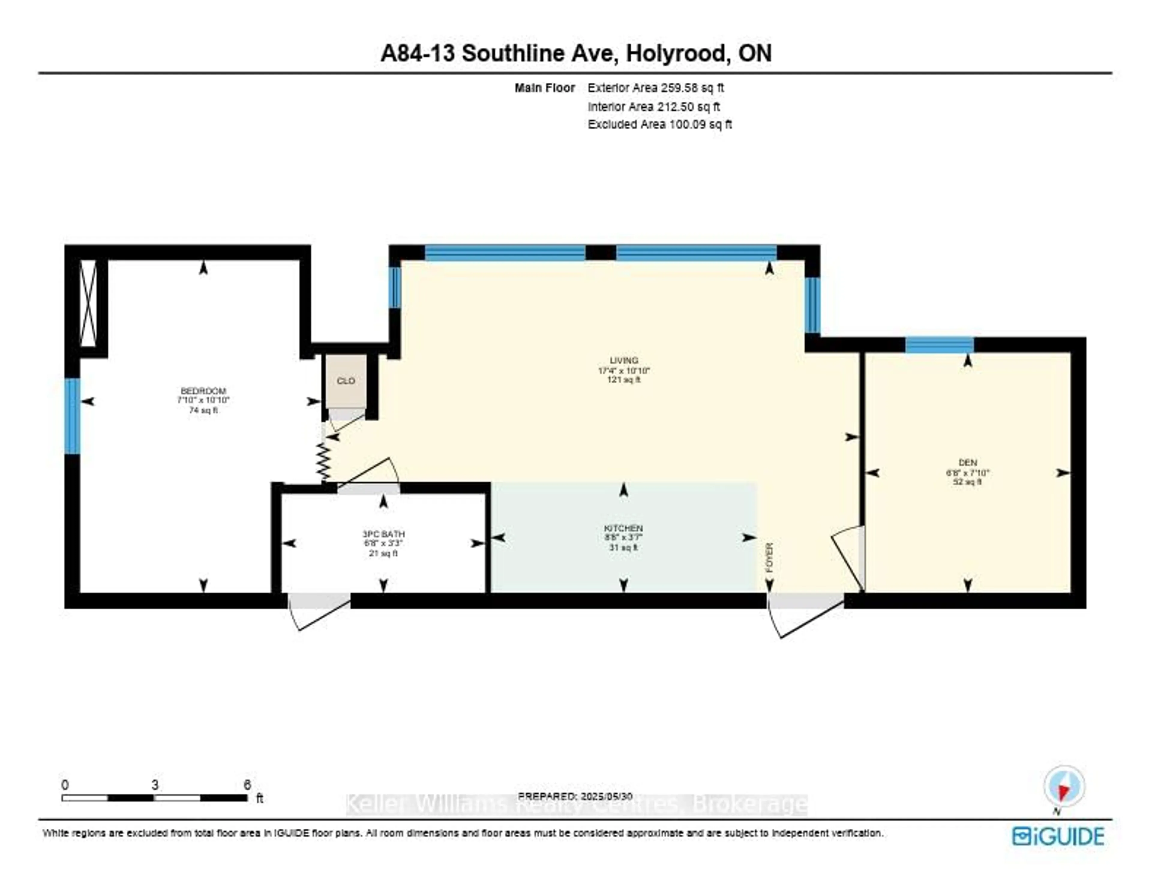 Floor plan for 13 Southline Ave #A84, Huron-Kinloss Ontario N2Z 2X5