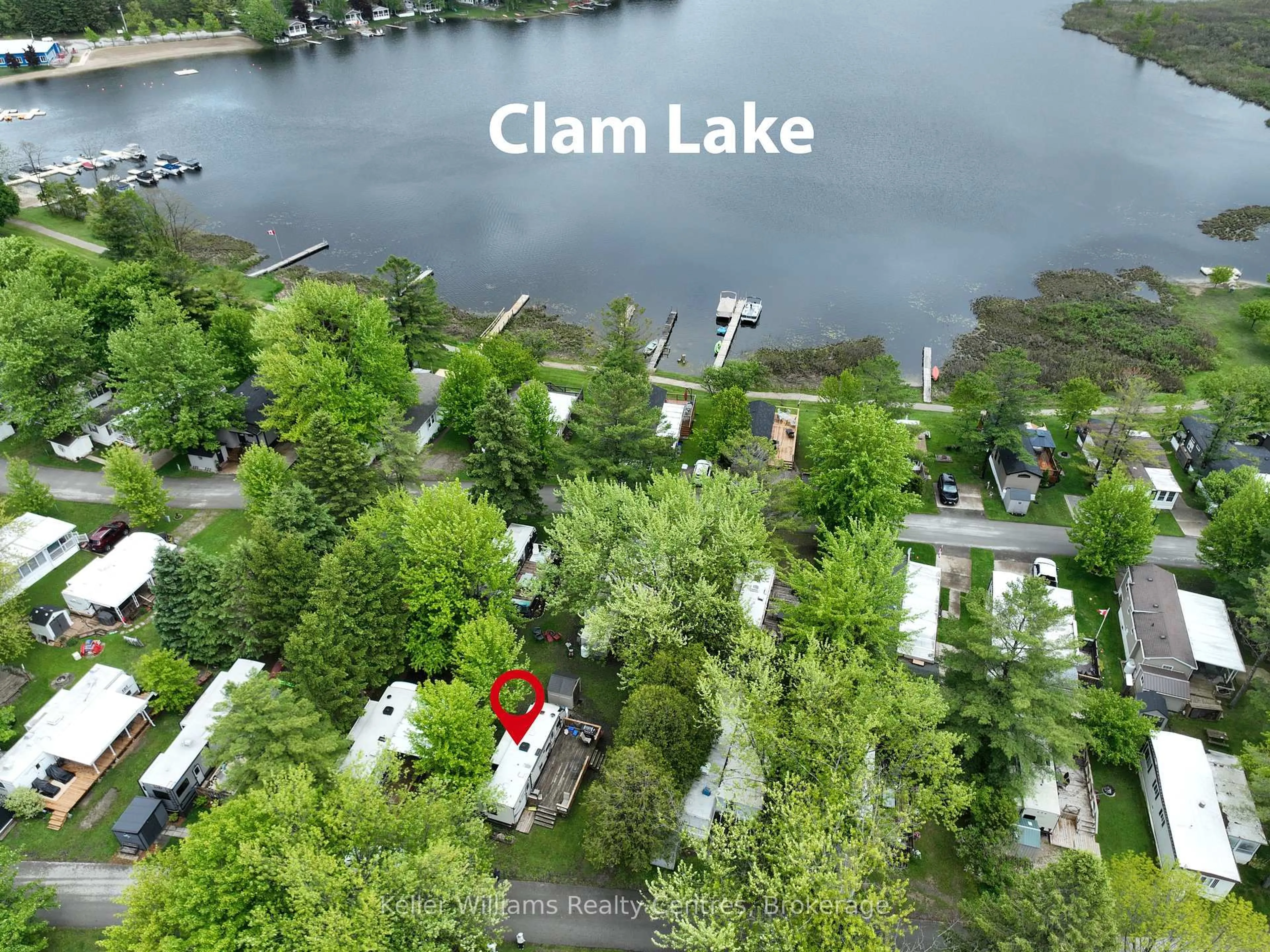 A pic from outside/outdoor area/front of a property/back of a property/a pic from drone, water/lake/river/ocean view for 13 Southline Ave #A84, Huron-Kinloss Ontario N2Z 2X5