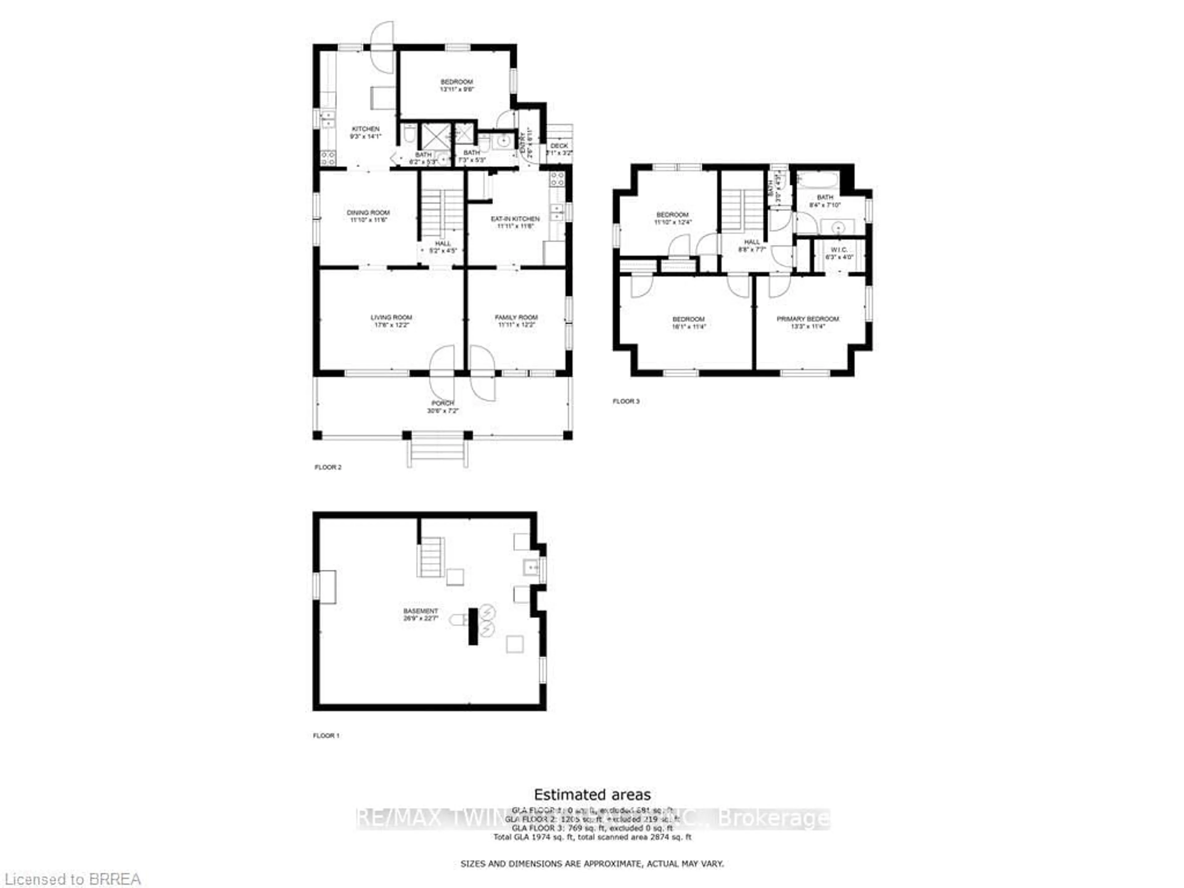 Floor plan for 141 Elgin St, Brantford Ontario N3S 5A4