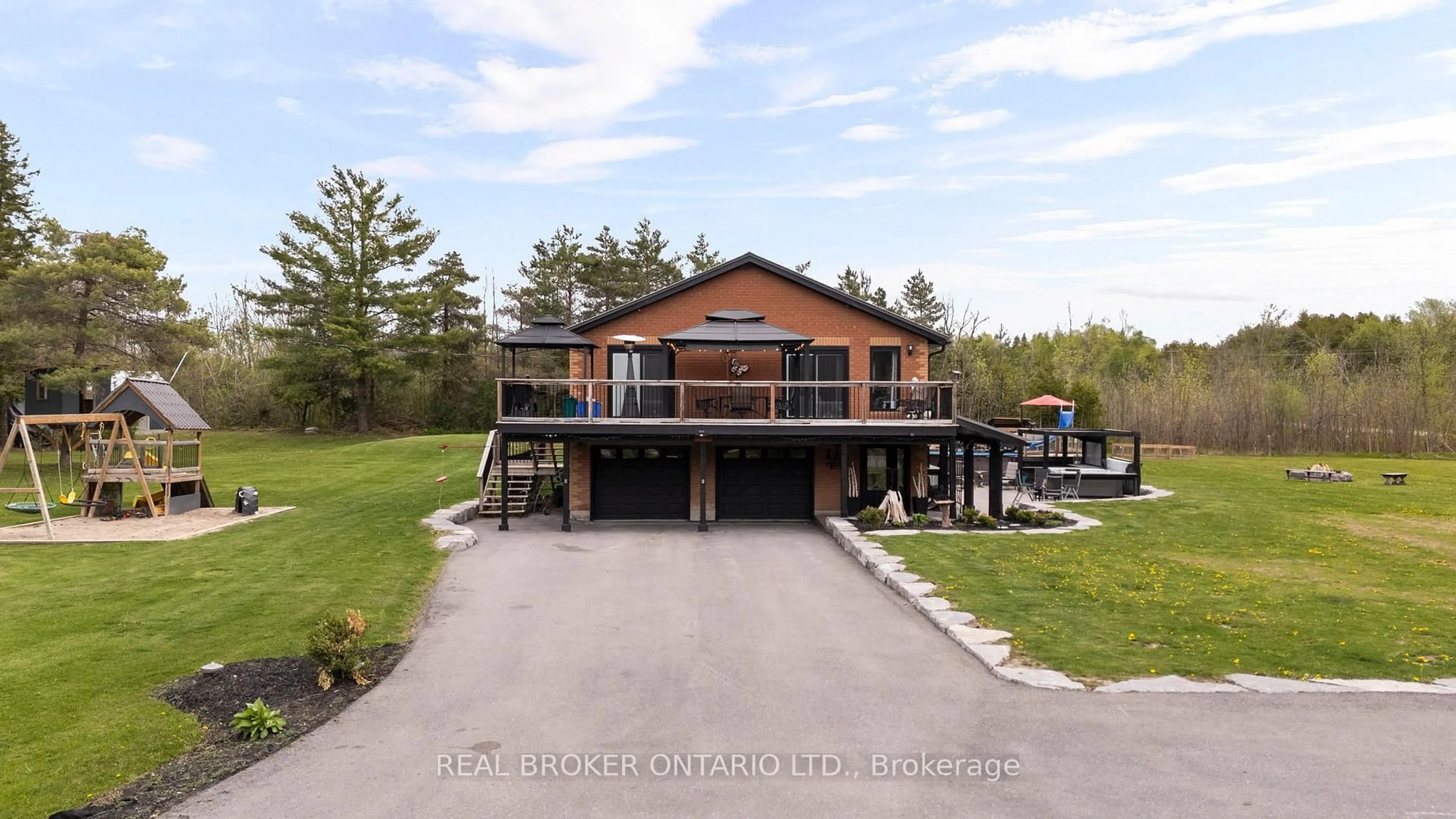 A pic from outside/outdoor area/front of a property/back of a property/a pic from drone, water/lake/river/ocean view for 48 Campbell Beach Rd, Kawartha Lakes Ontario L0K 1B0