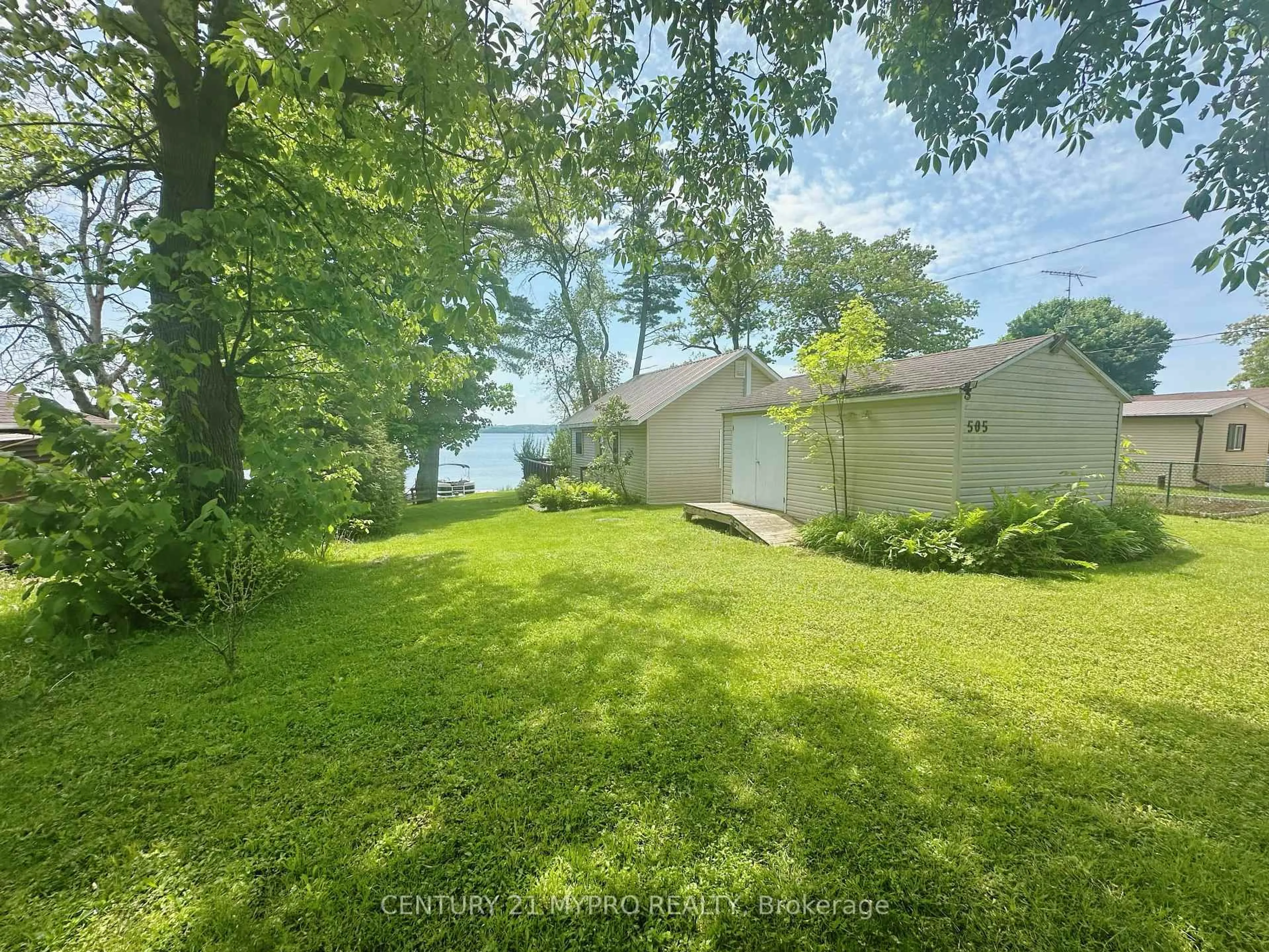 A pic from outside/outdoor area/front of a property/back of a property/a pic from drone, water/lake/river/ocean view for 505 Foley Rd, Otonabee-South Monaghan Ontario K0L 2G0