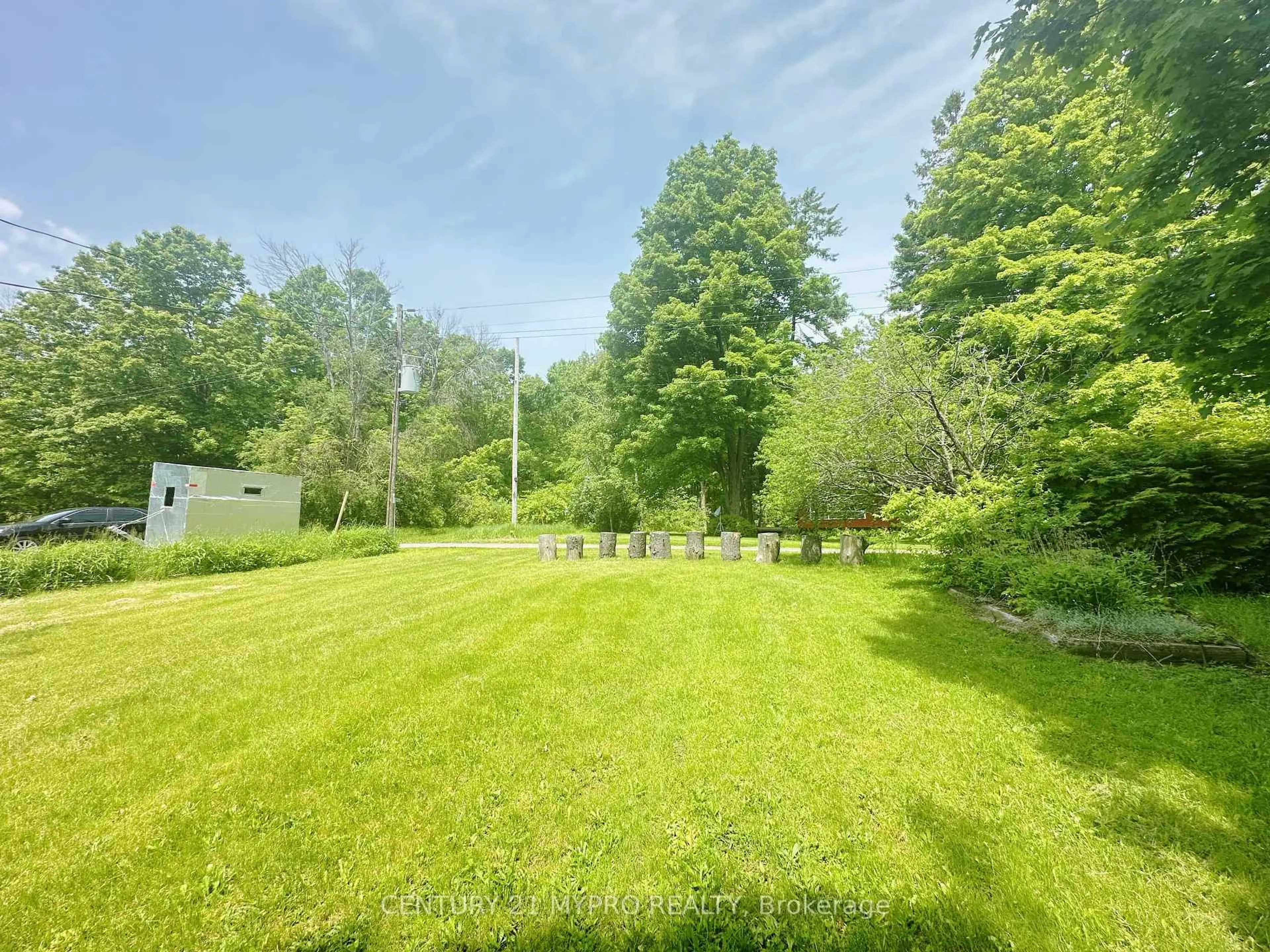 A pic from outside/outdoor area/front of a property/back of a property/a pic from drone, forest/trees view for 505 Foley Rd, Otonabee-South Monaghan Ontario K0L 2G0
