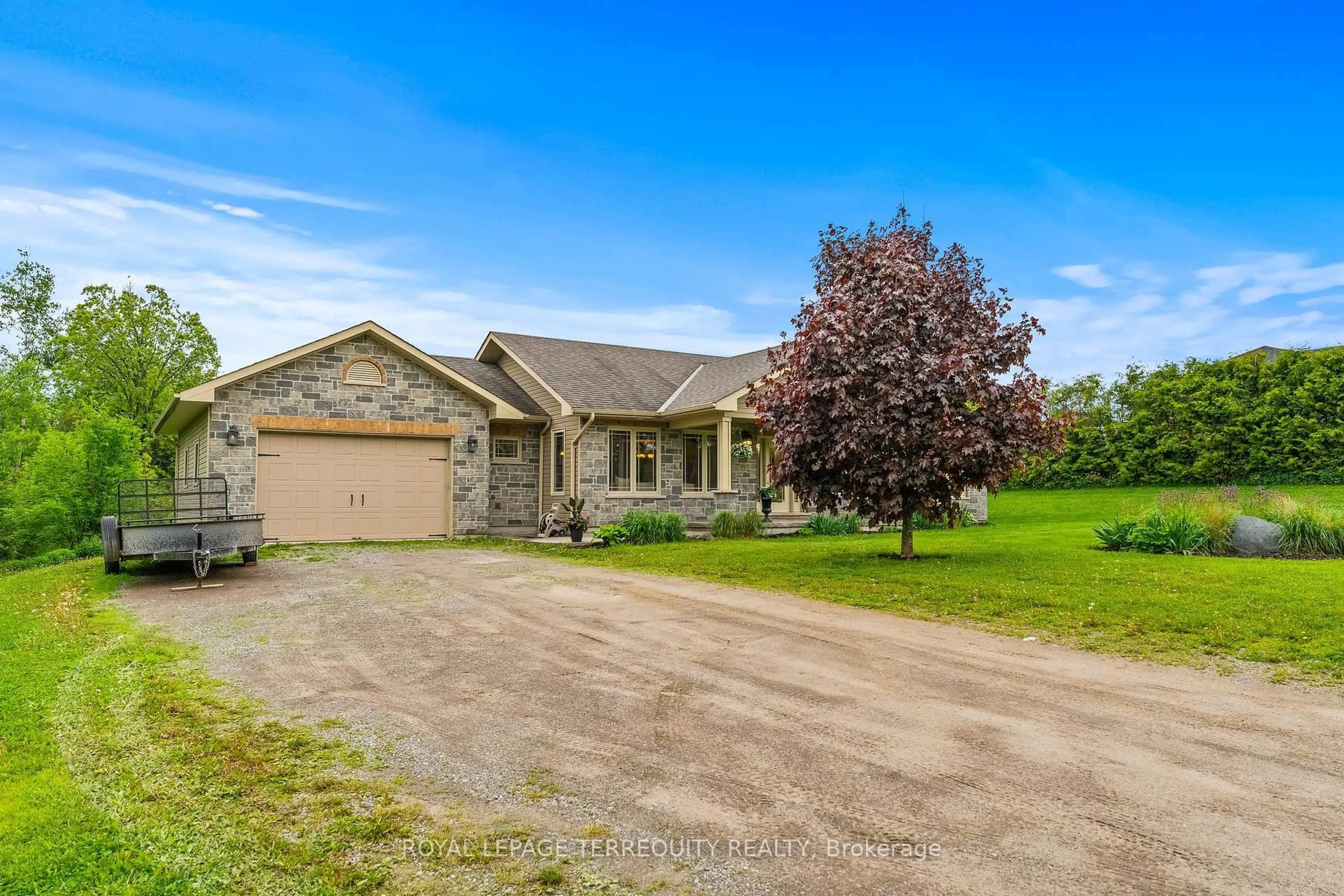 A pic from outside/outdoor area/front of a property/back of a property/a pic from drone, street for 729 11th Line W Rd, Trent Hills Ontario K0L 1Y0