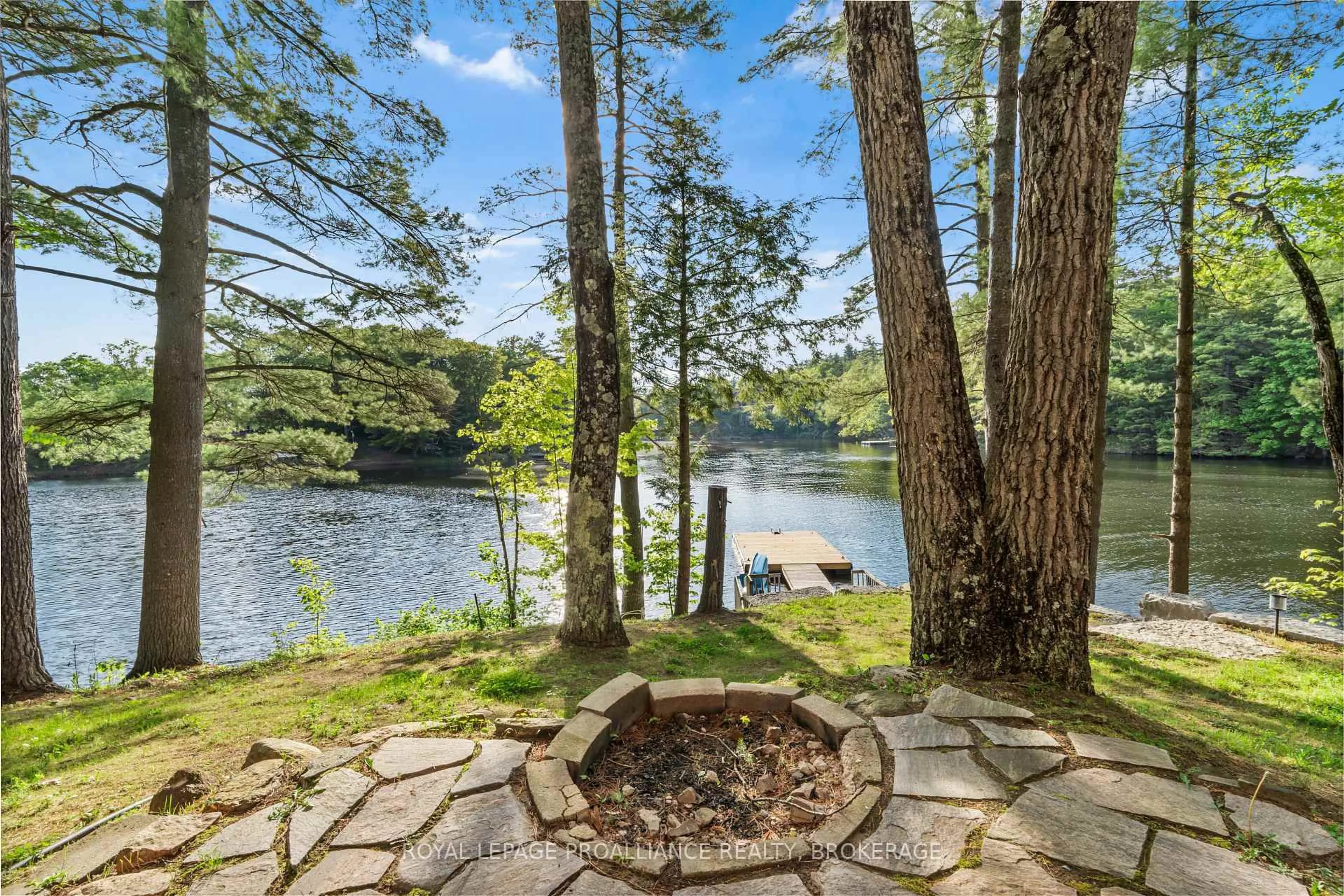 Patio, water/lake/river/ocean view for 55 Oak Shores Cres, Tichborne Ontario K0H 2V0
